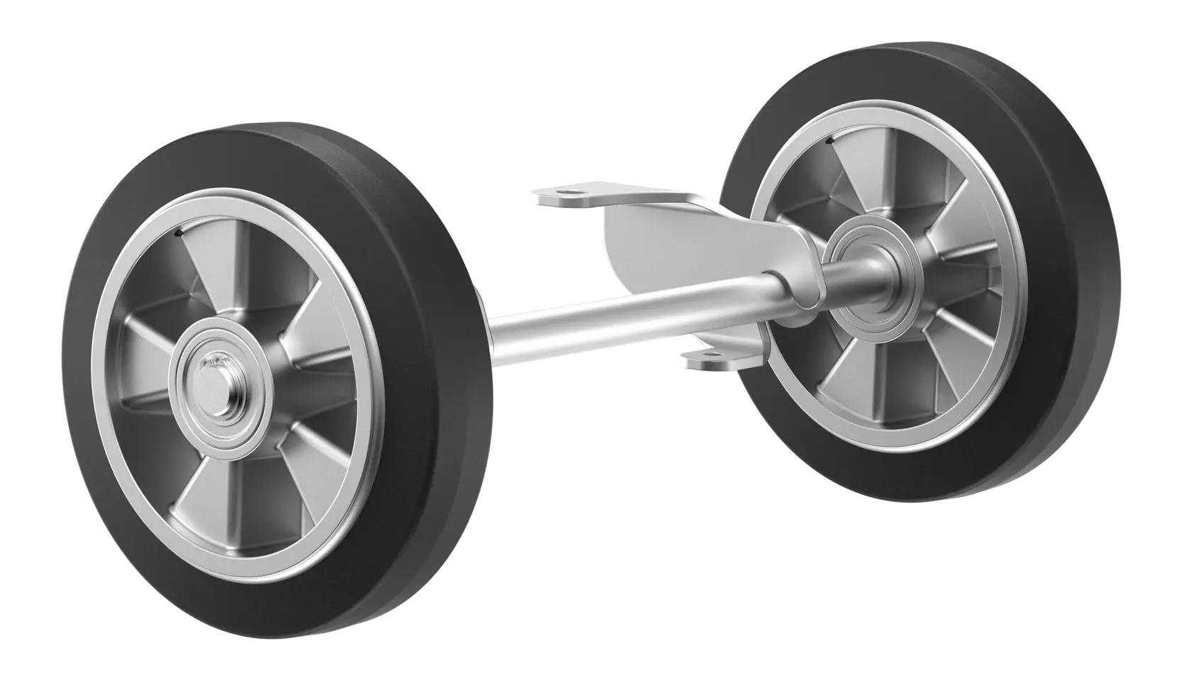 Rammer wheel kit on white background