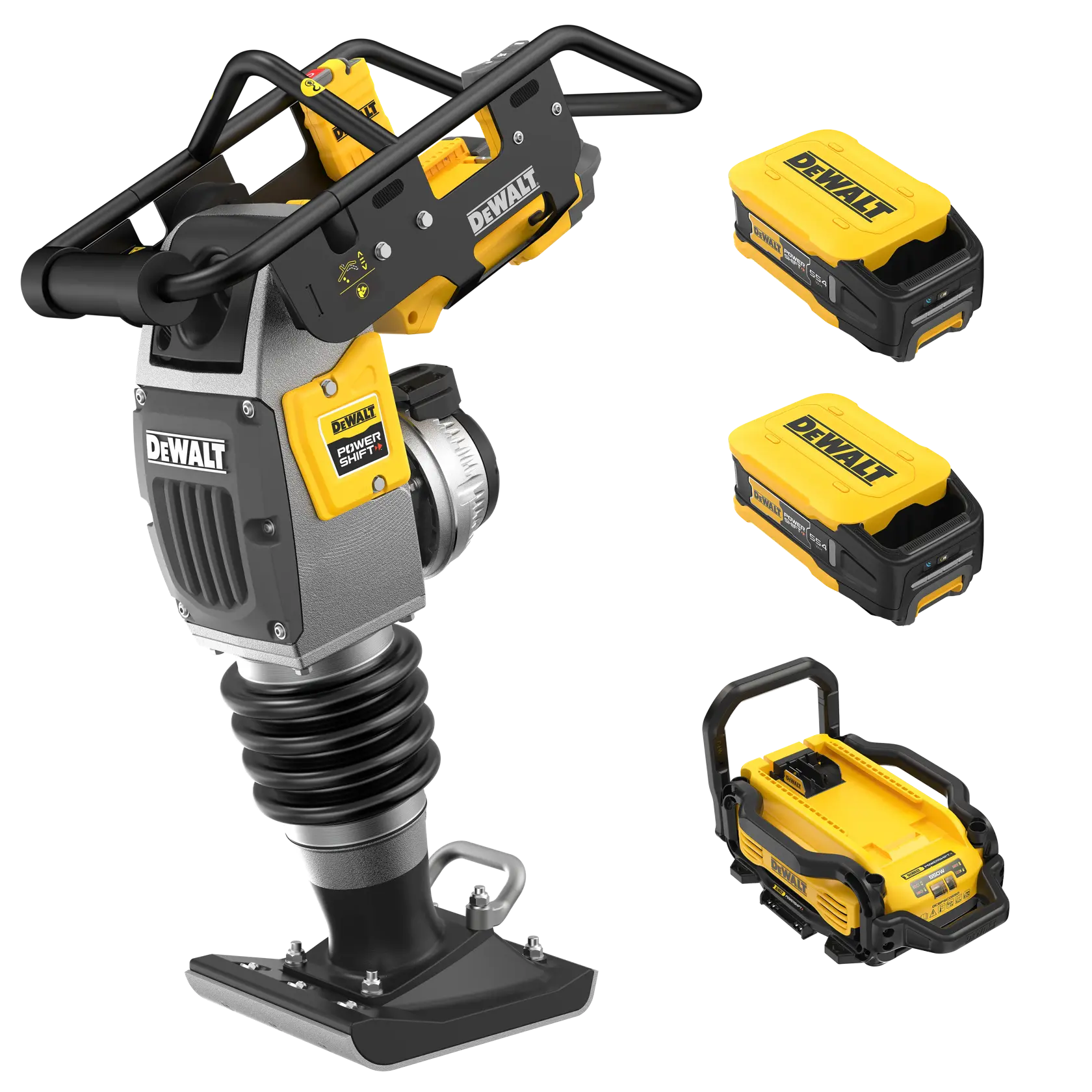 DEWALT POWERSHIFT™ 60Kg CLASS RAMMER  on white background