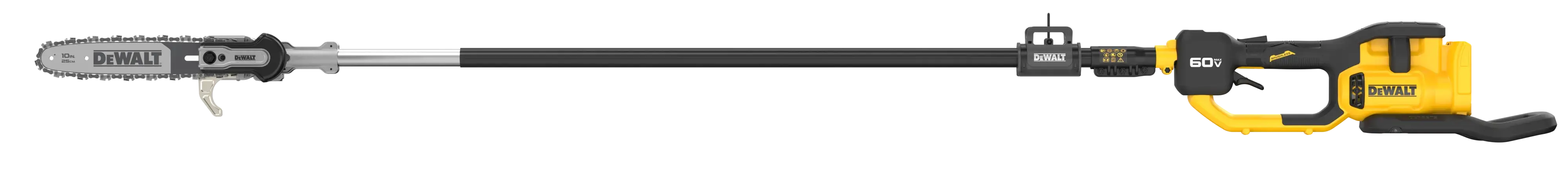 Side view of bare tool DEWALT fixed Pole Saw