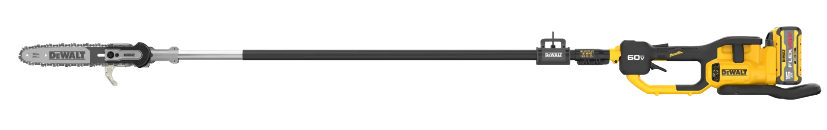 Side view of kitted  DEWALT Fixed Pole Saw