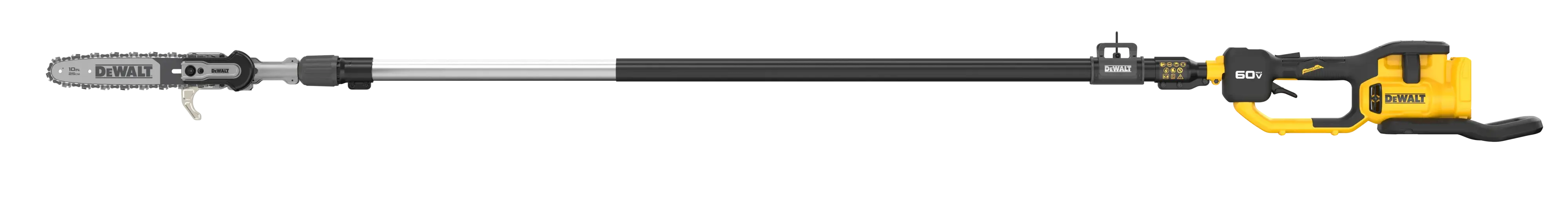 Side view of Bare  DEWALT telescoping Pole Saw