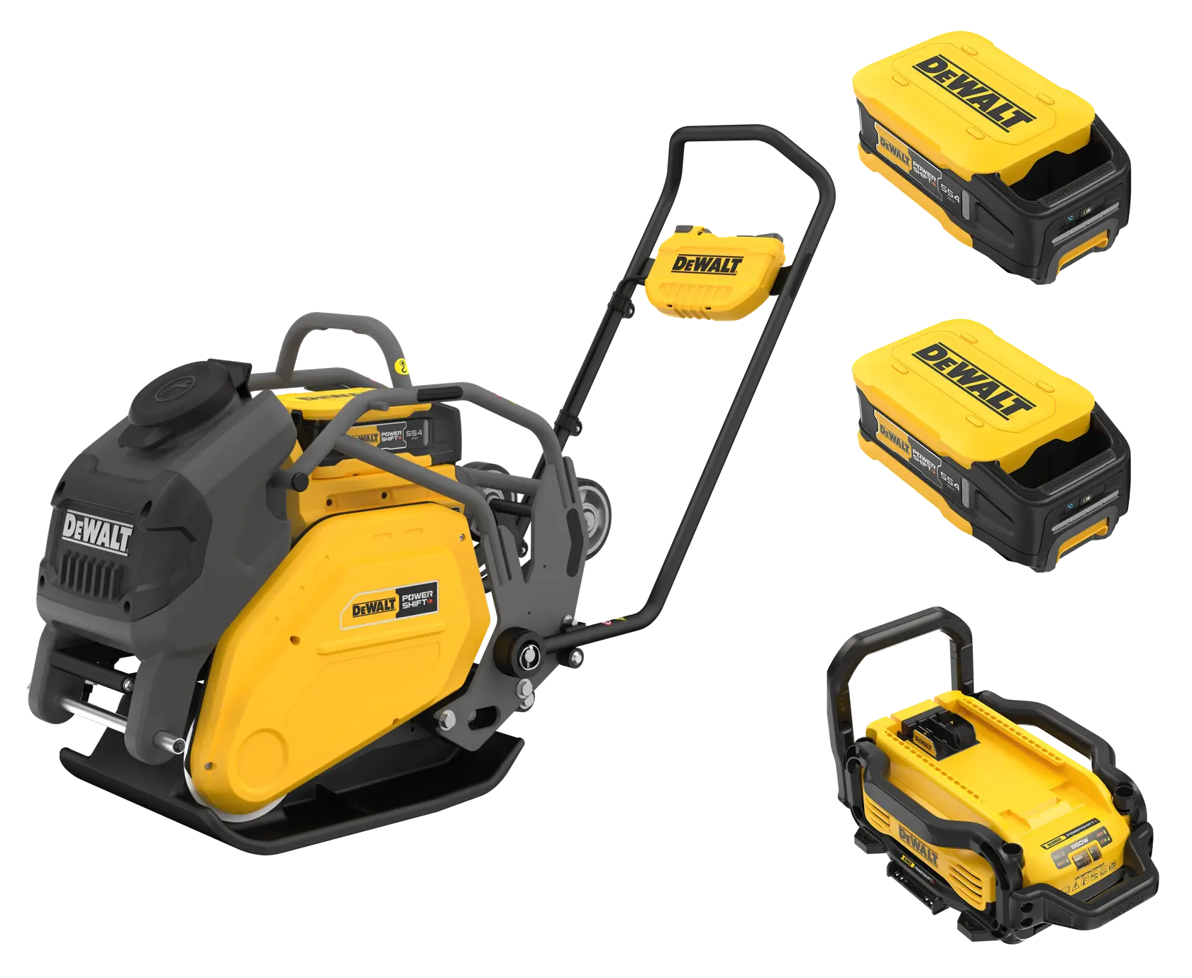 DEWALT POWERSHIFT™ FWRD PLATE COMPACTOR on white background