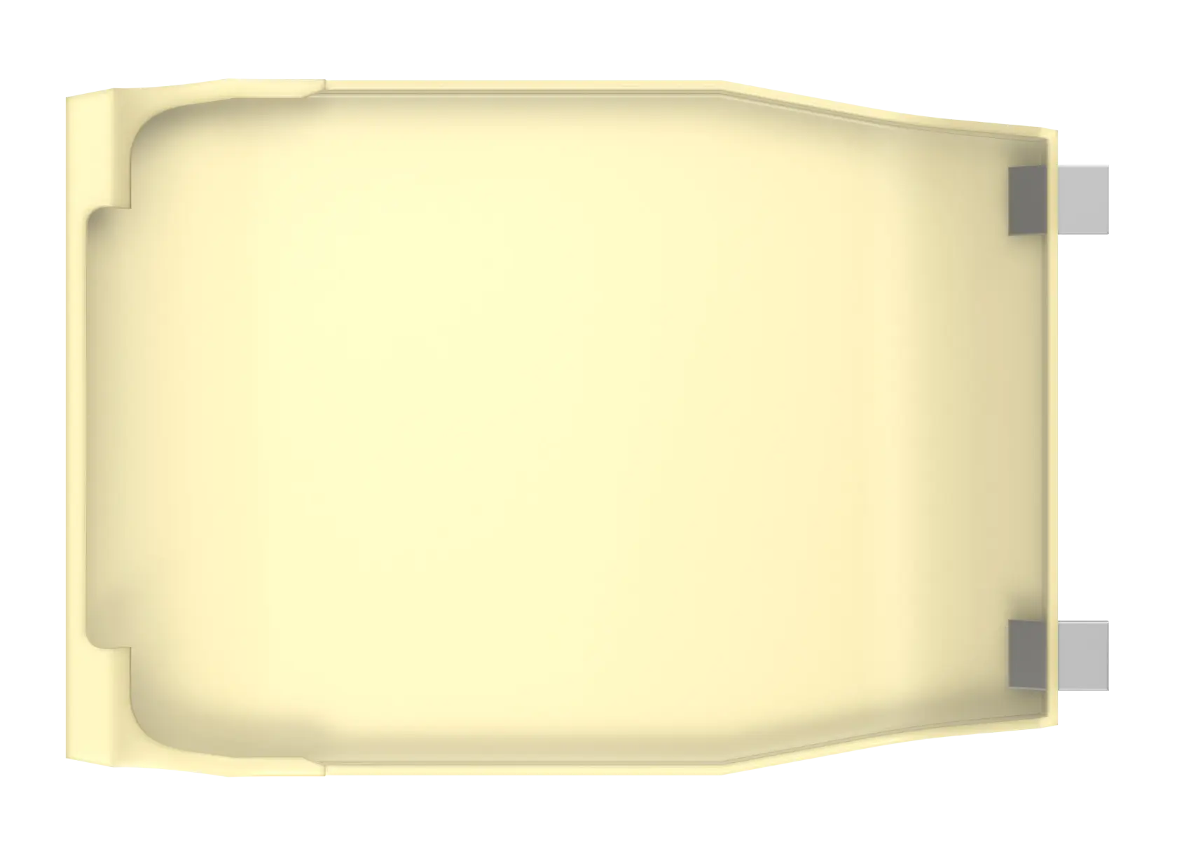 Plate compactor mat on white background