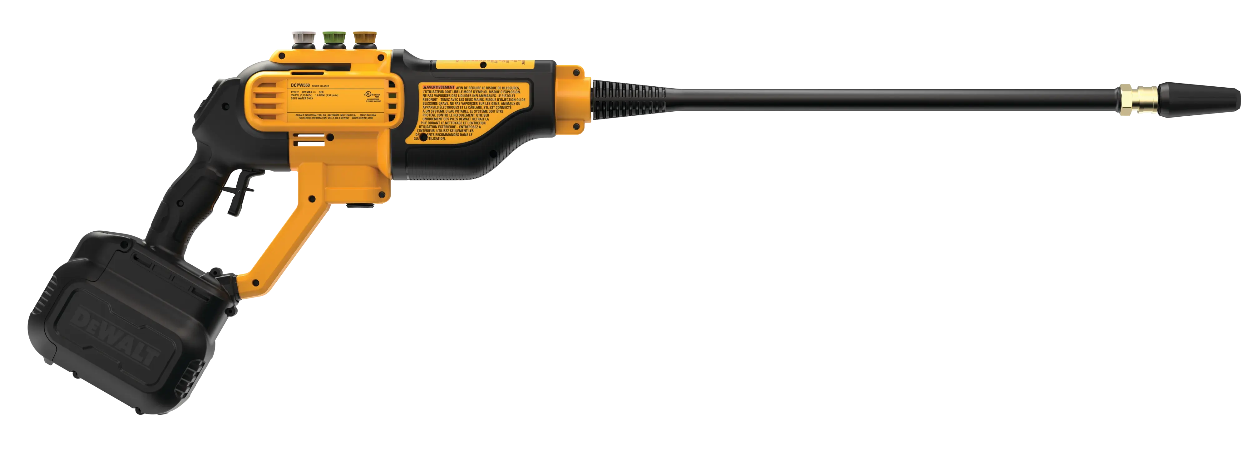 DEWALT® 20V MAX* 550 PSI Cordless Power Cleaner (Tool Only) thumbnail 4