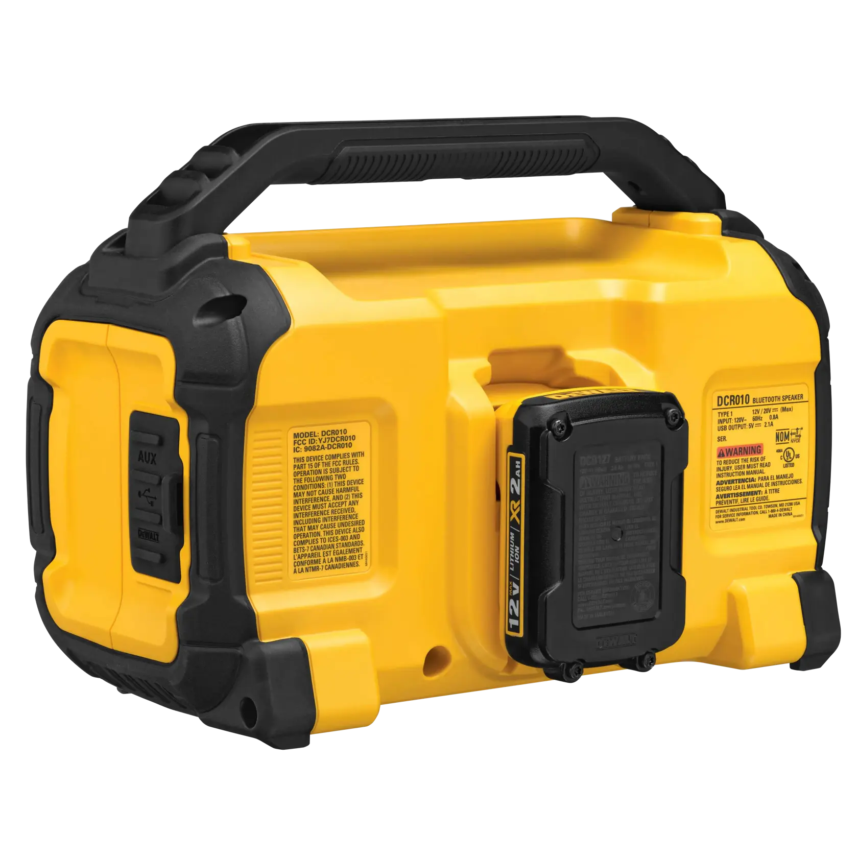 DEWALT® 20V MAX* Jobsite Bluetooth Speaker (Tool Only) thumbnail 4