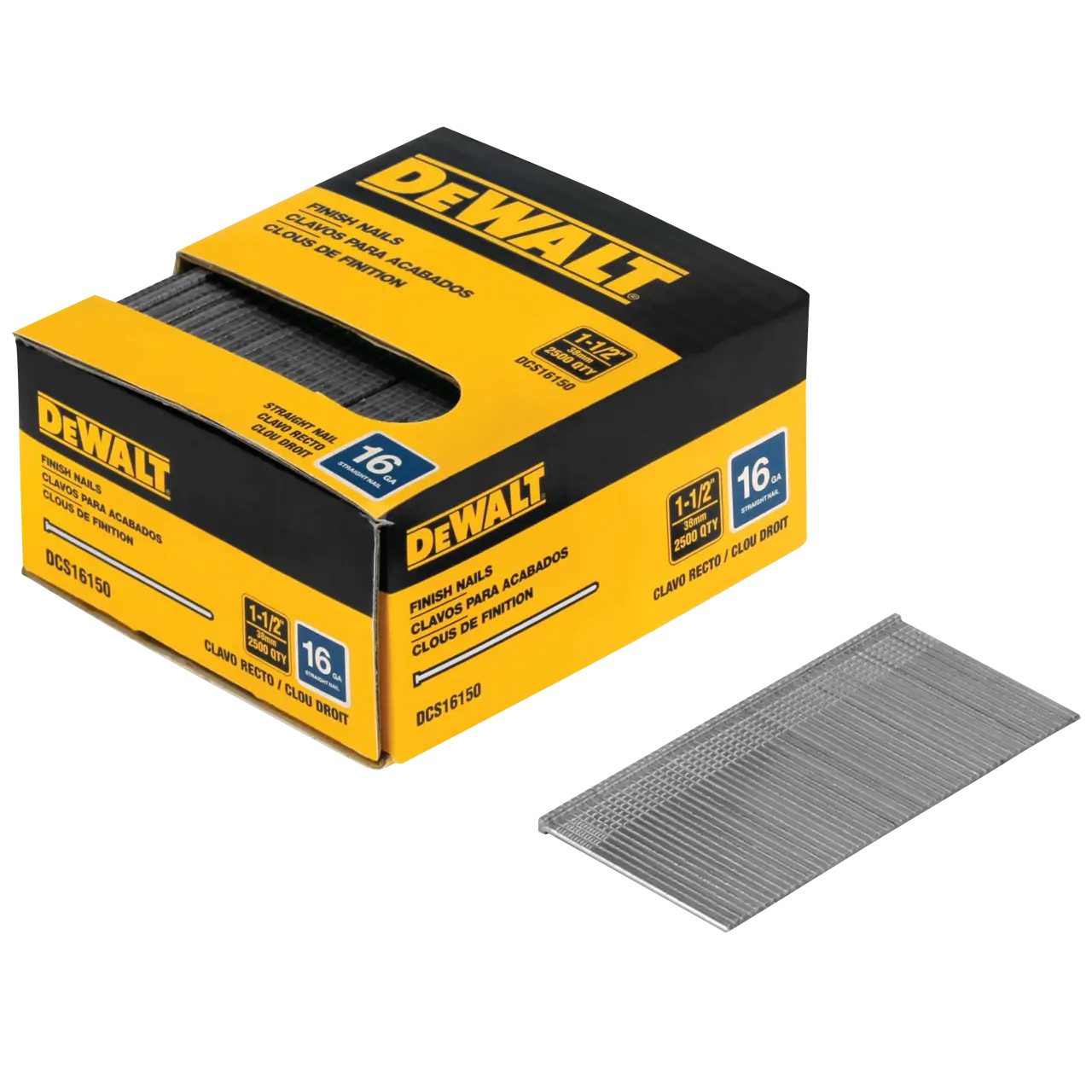 2-1/2 in. 16ga Straight Finish Nail (2500 Pk)