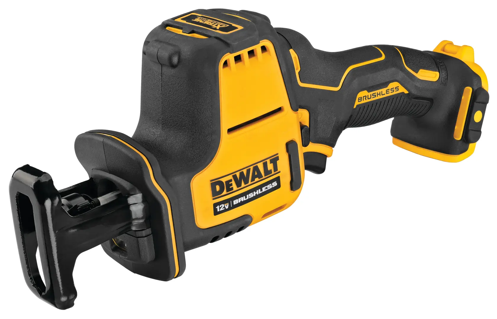 Brushless One-Handed Cordless Reciprocating Saw with battery.