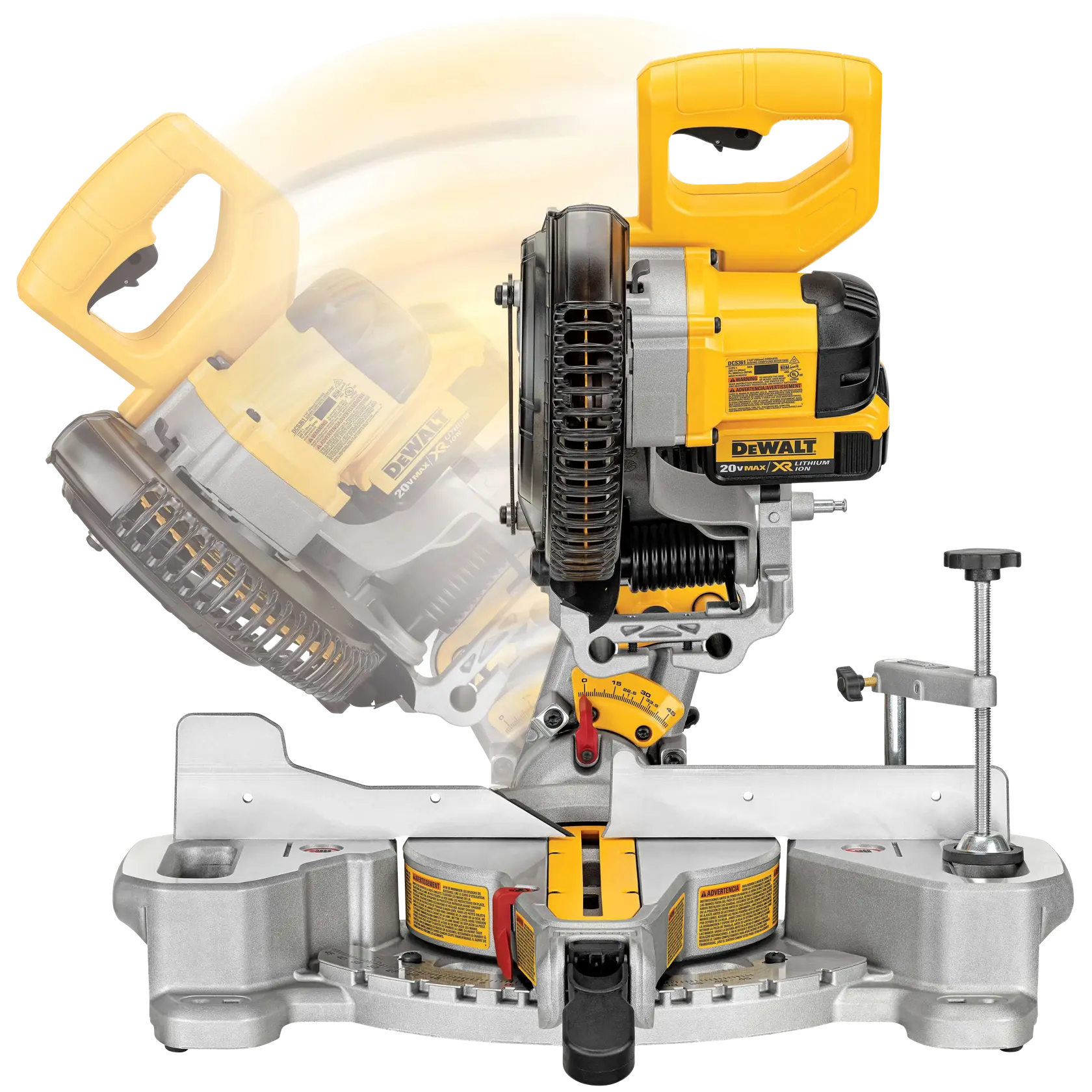 Profile of 7 and 1 quarter inch Sliding Miter Saw