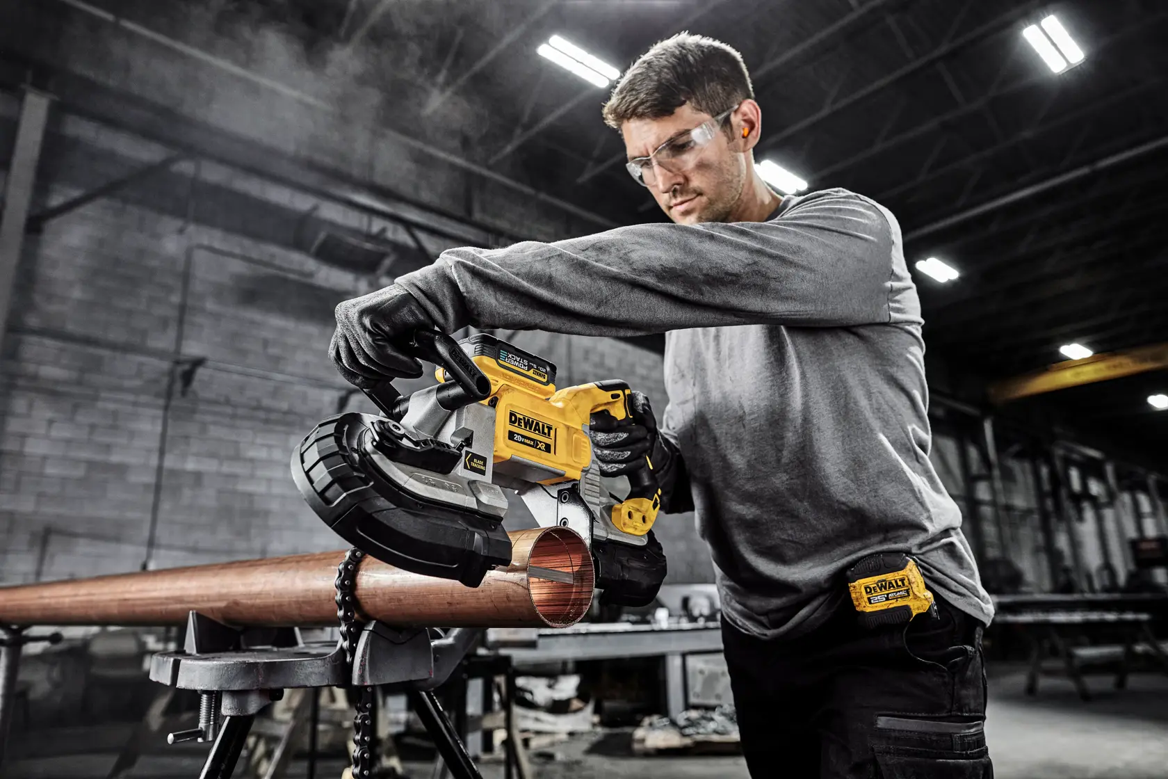 Product feature video for the DEWALT standard press tool kit as a part of the mechanical trade solution campaign