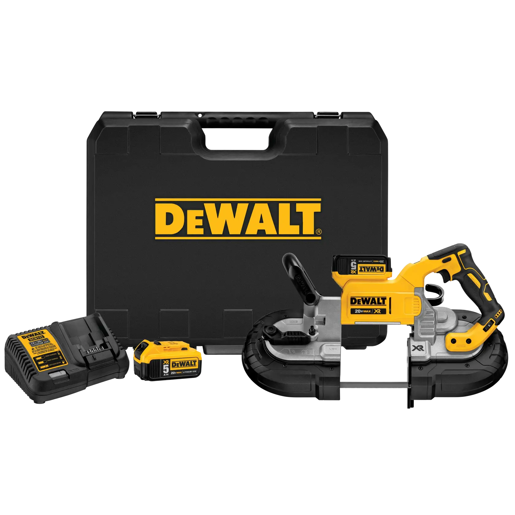 XR Brushless Deep Cut Band Saw kit with hard carry case