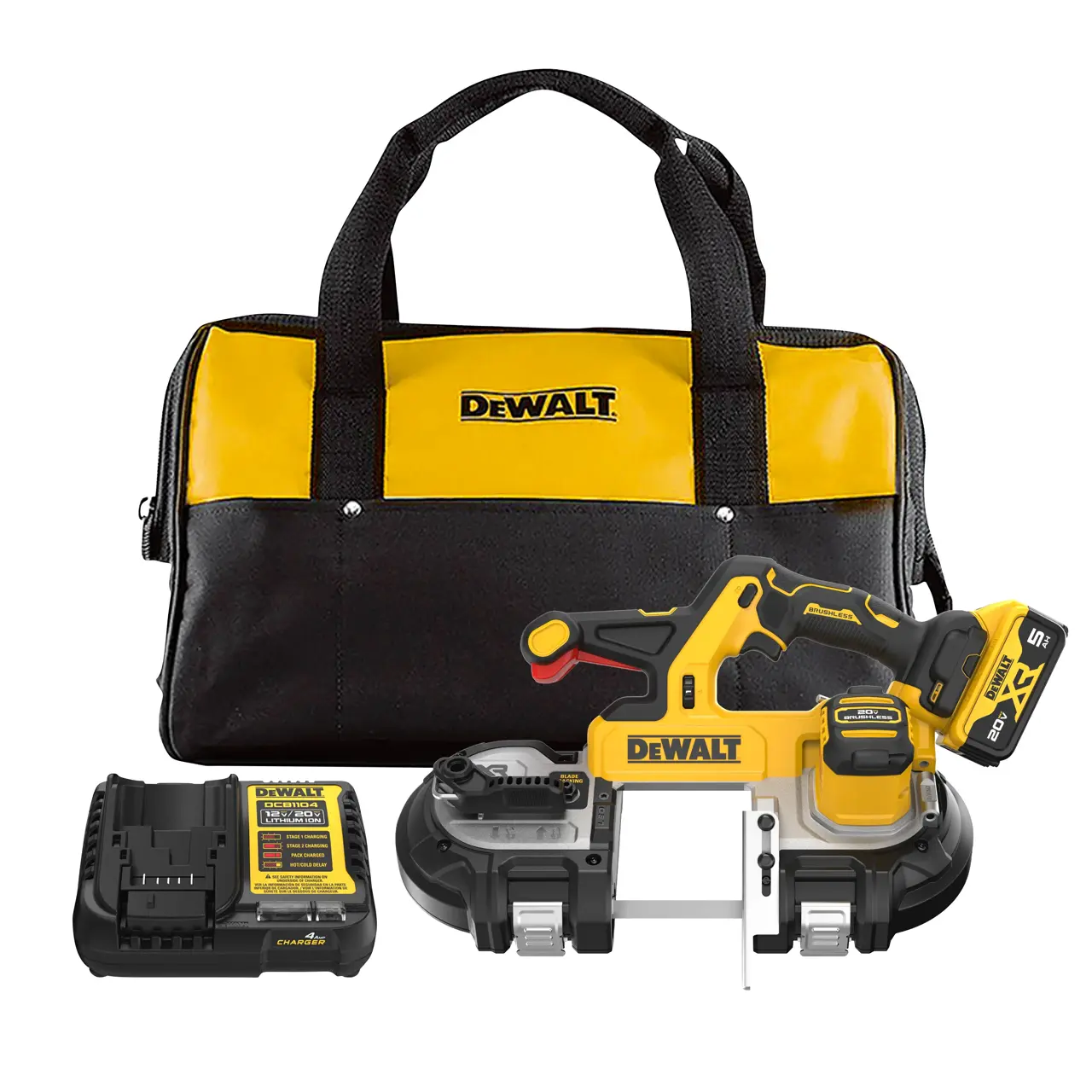 20V MAX XR Dual Trigger Mid-Size Bandsaw (5.0Ah Battery Kit)