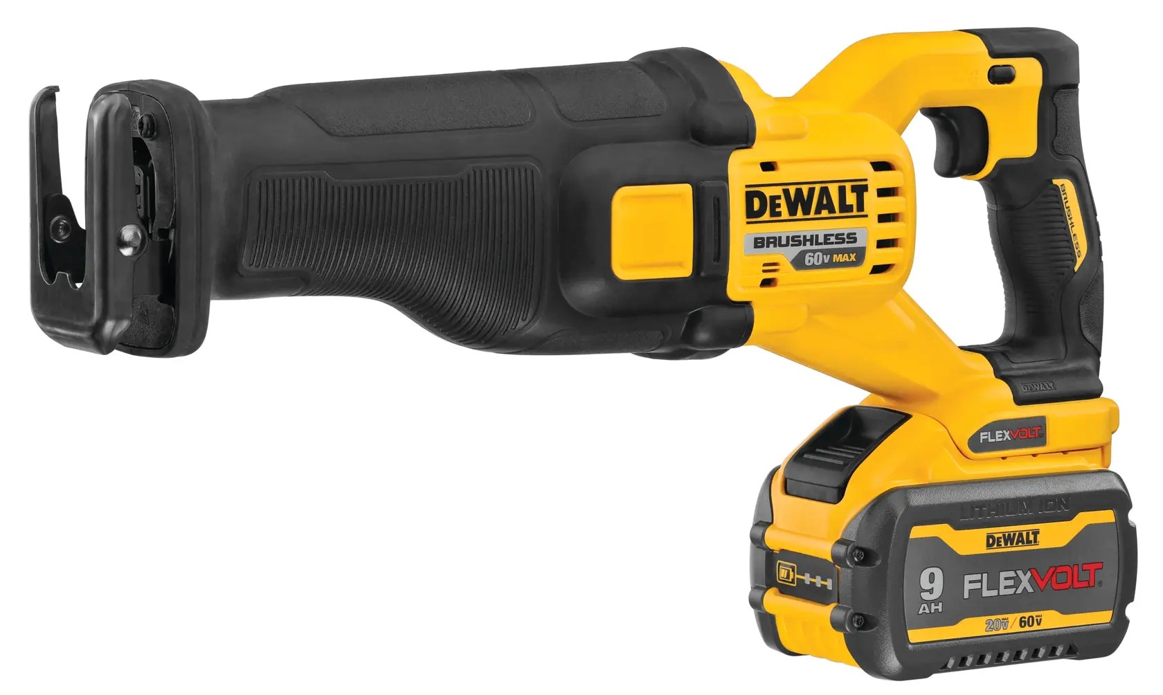 Profile of FLEXVOLT® Brushless Cordless Reciprocating Saw Kit