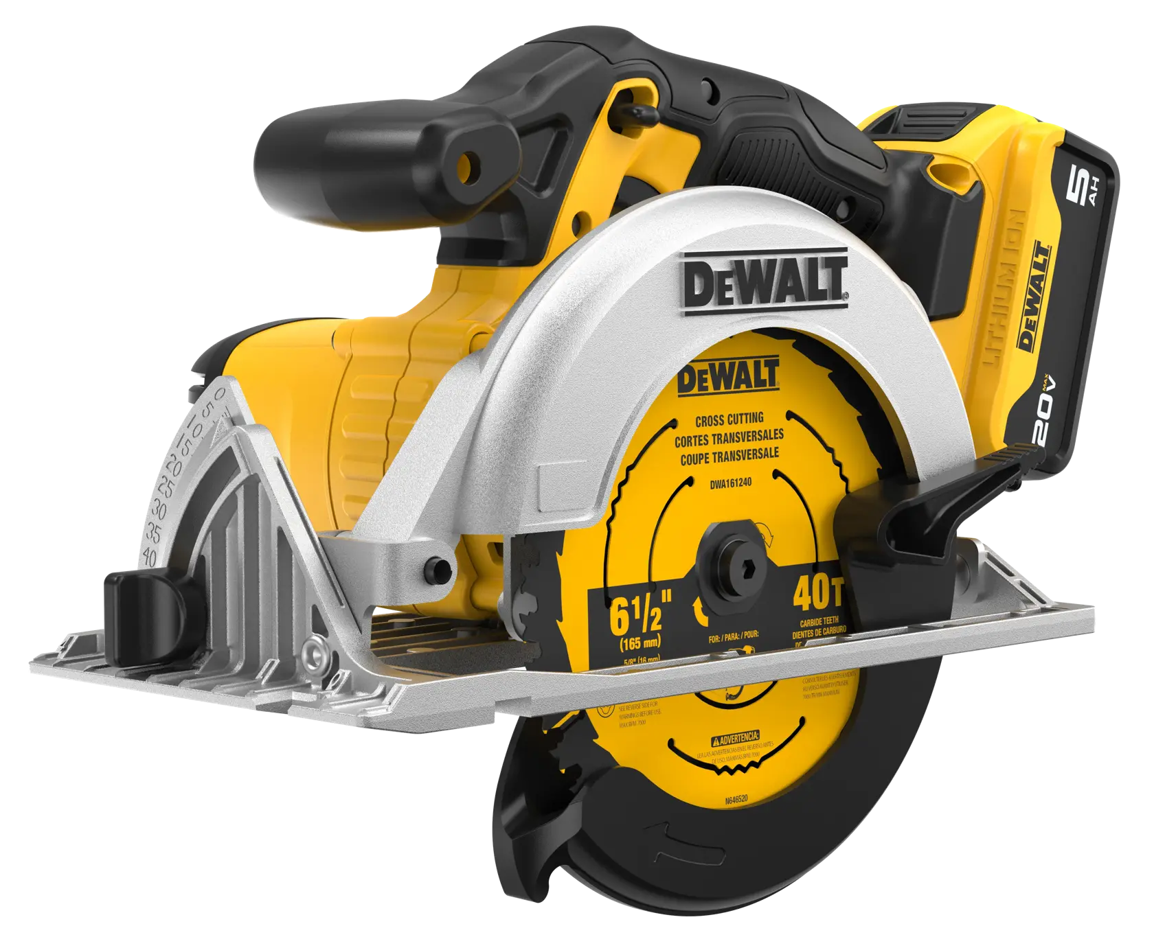 20V MAX* 6-1/2 in. Circular Saw Kit with DCS205 20V MAX* 5 Ah Battery