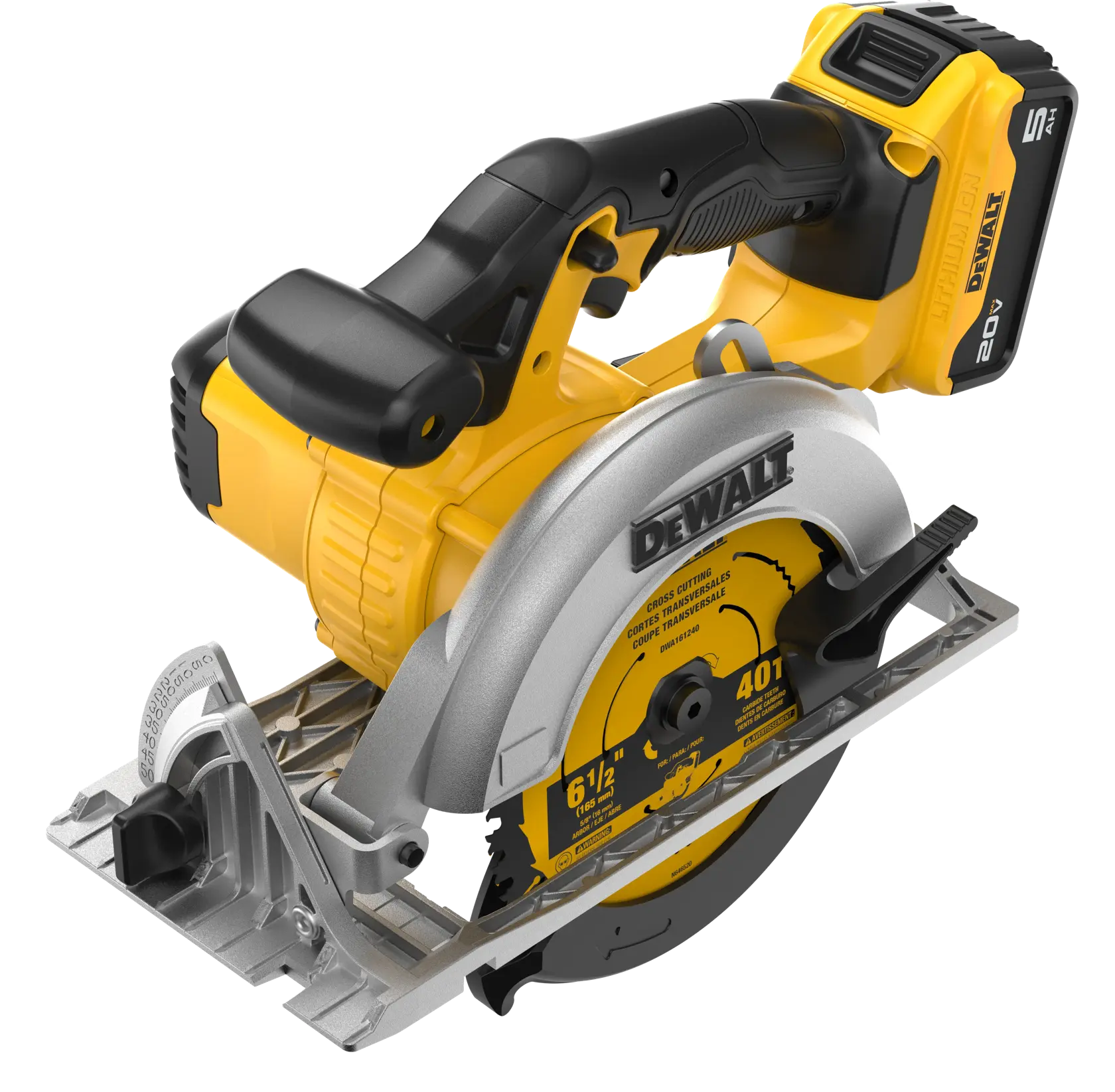 20V MAX* 6-1/2 in. Circular Saw Kit with DCS205 20V MAX* 5 Ah Battery