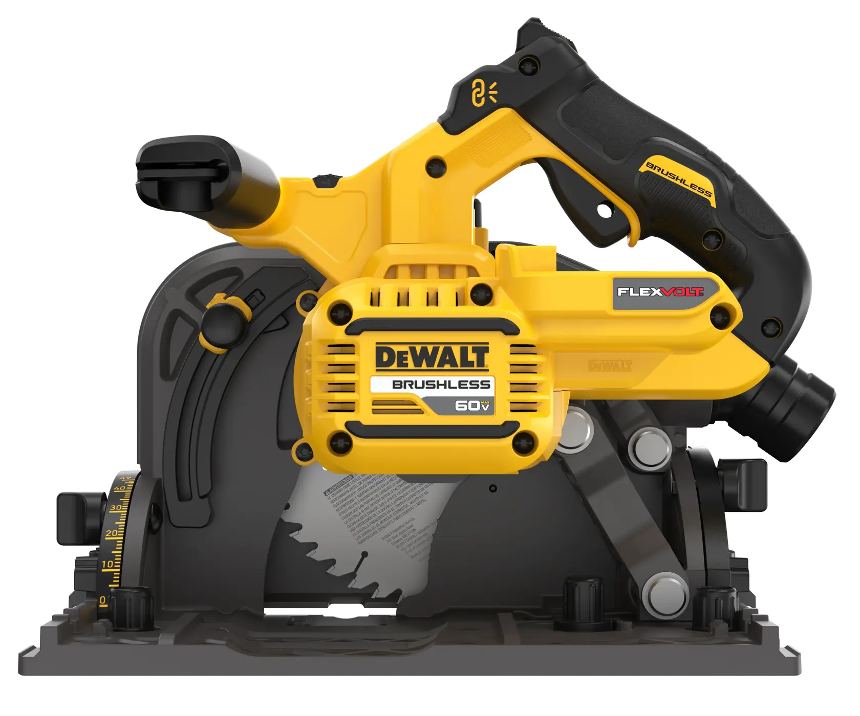 Dewalt Track Saw showing labels bare 
