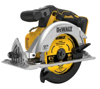 Profile of brushless cordless circular saw.