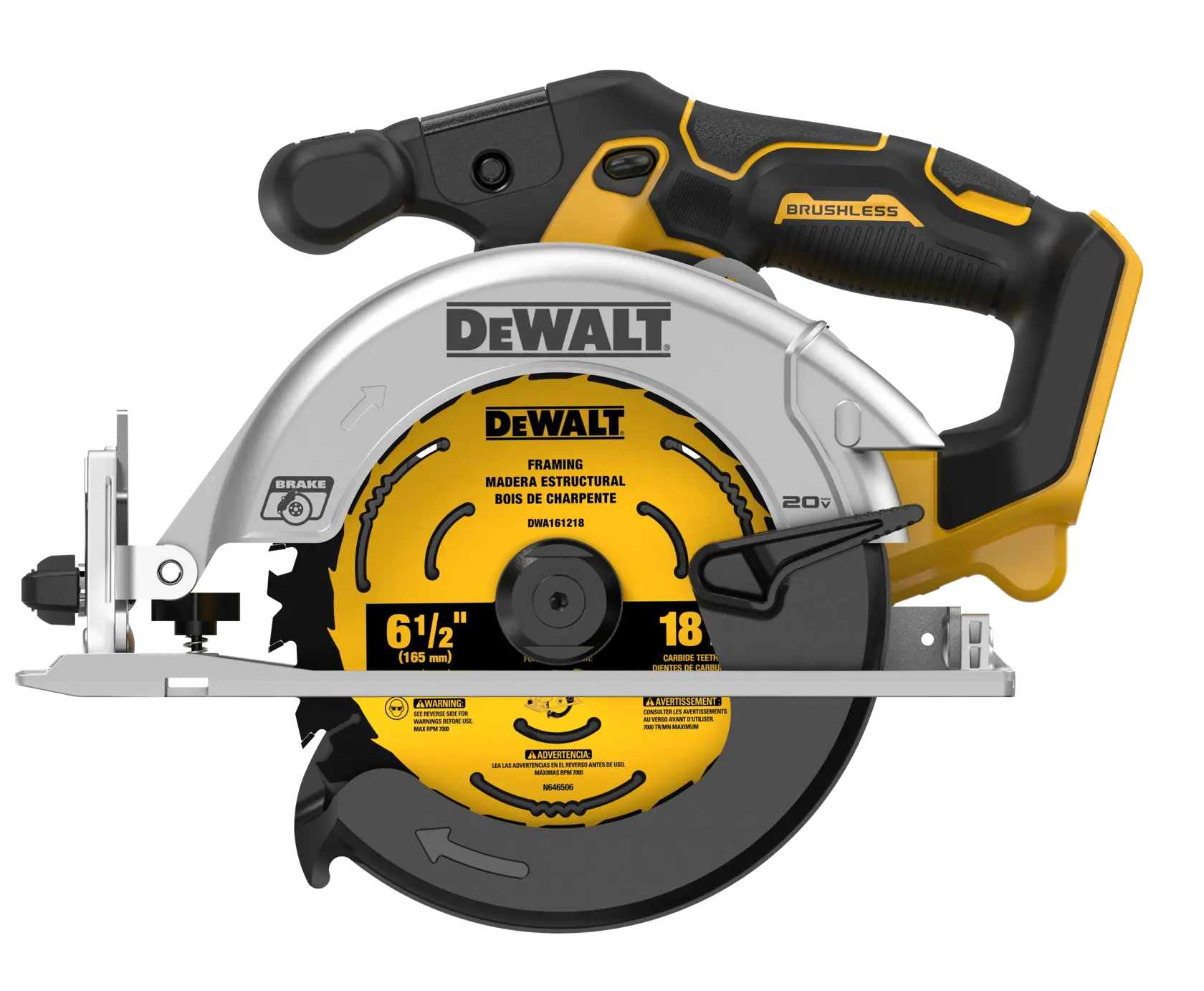 Brushless cordless circular saw.