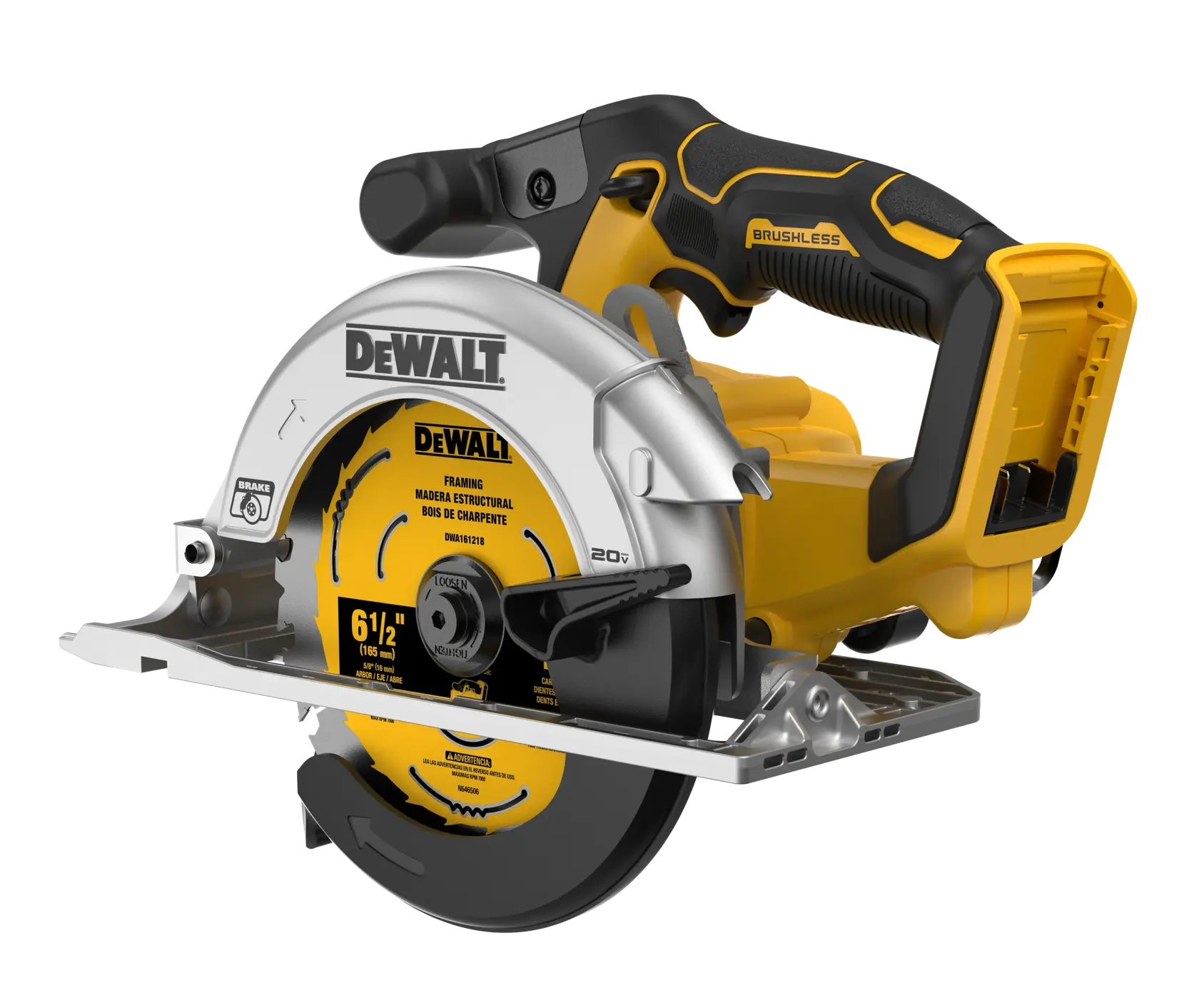 DEWALT® 20V MAX* XR® 6-1/2-in. Brushless Cordless Circular Saw (Tool Only) thumbnail 5