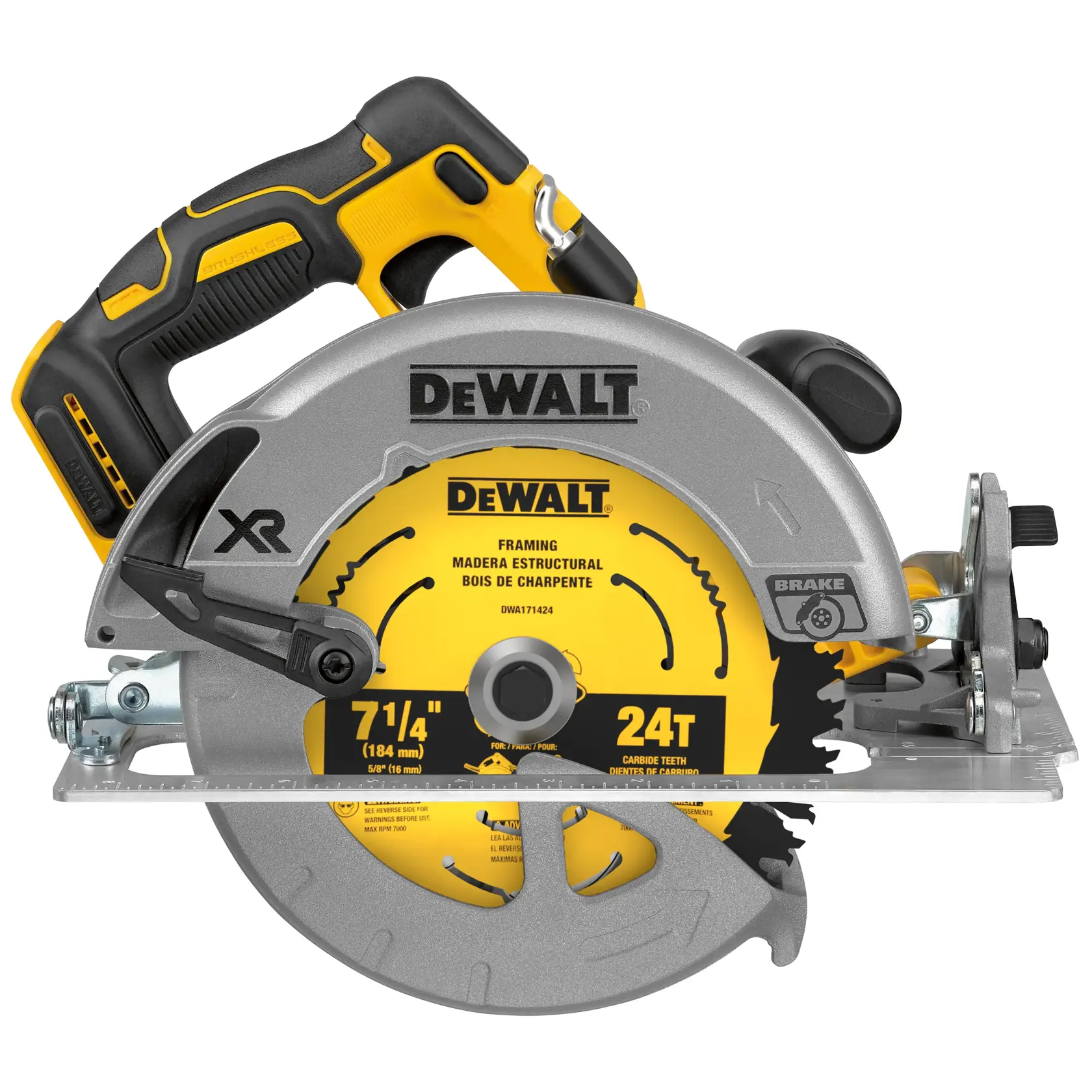 DEWALT 20V MAX XR 7-1/4 inch circular saw DCS570B