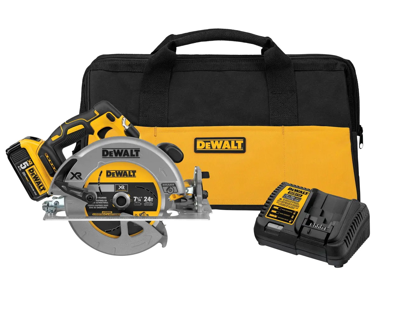 20V MAX XR 7-1/4 in. Brushless Circular Saw Kit