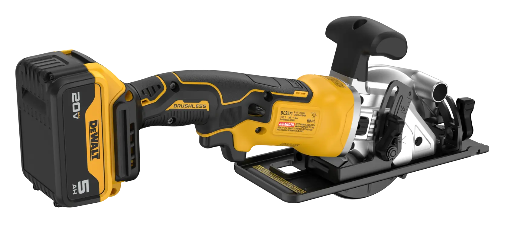 DEWALT® 20V MAX* ATOMIC™ Brushless Cordless 4-1/2-in. Circular Saw Kit thumbnail 6
