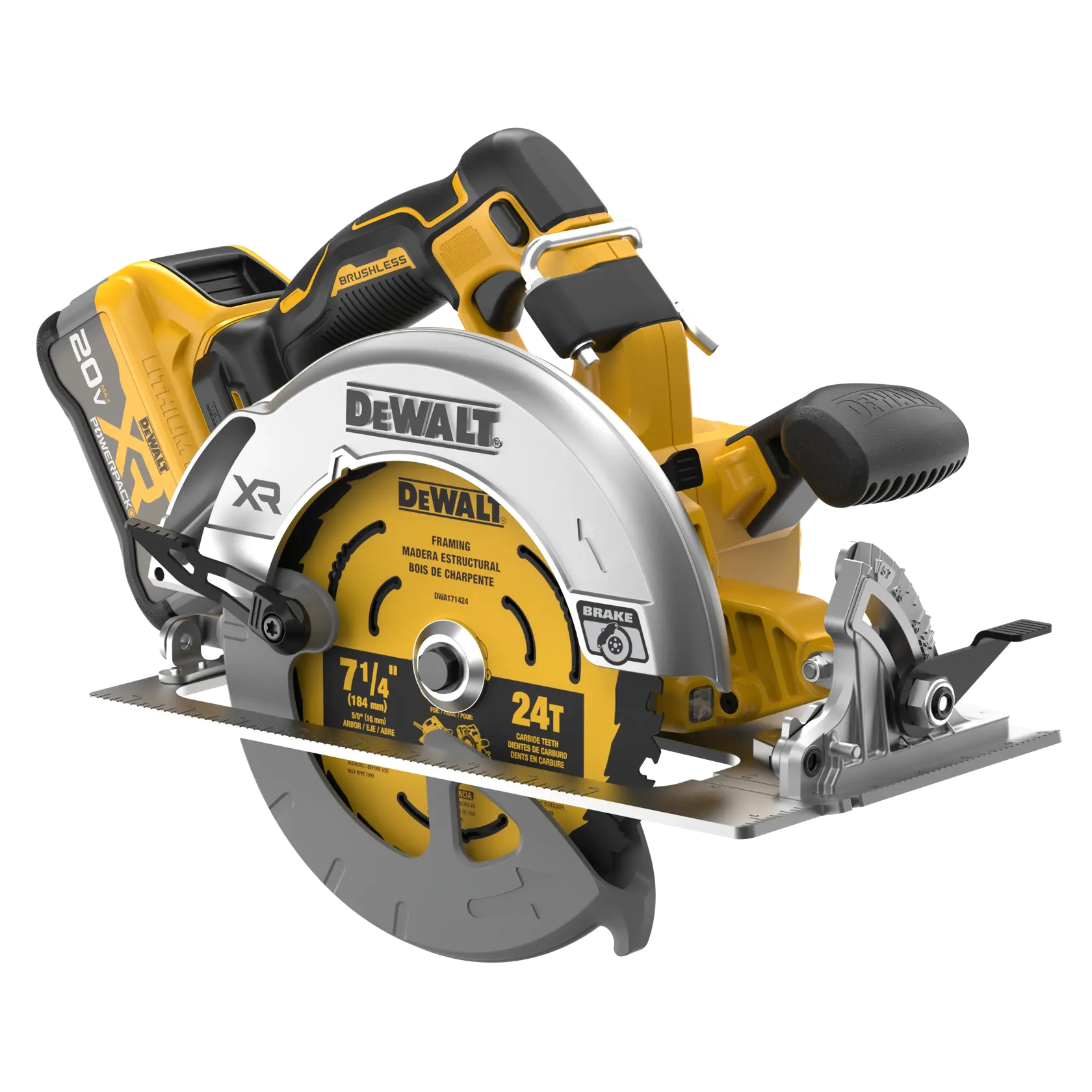 DEWALT® 20V MAX* XR® Brushless Cordless 7-1/4-in. Circular Saw Kit
