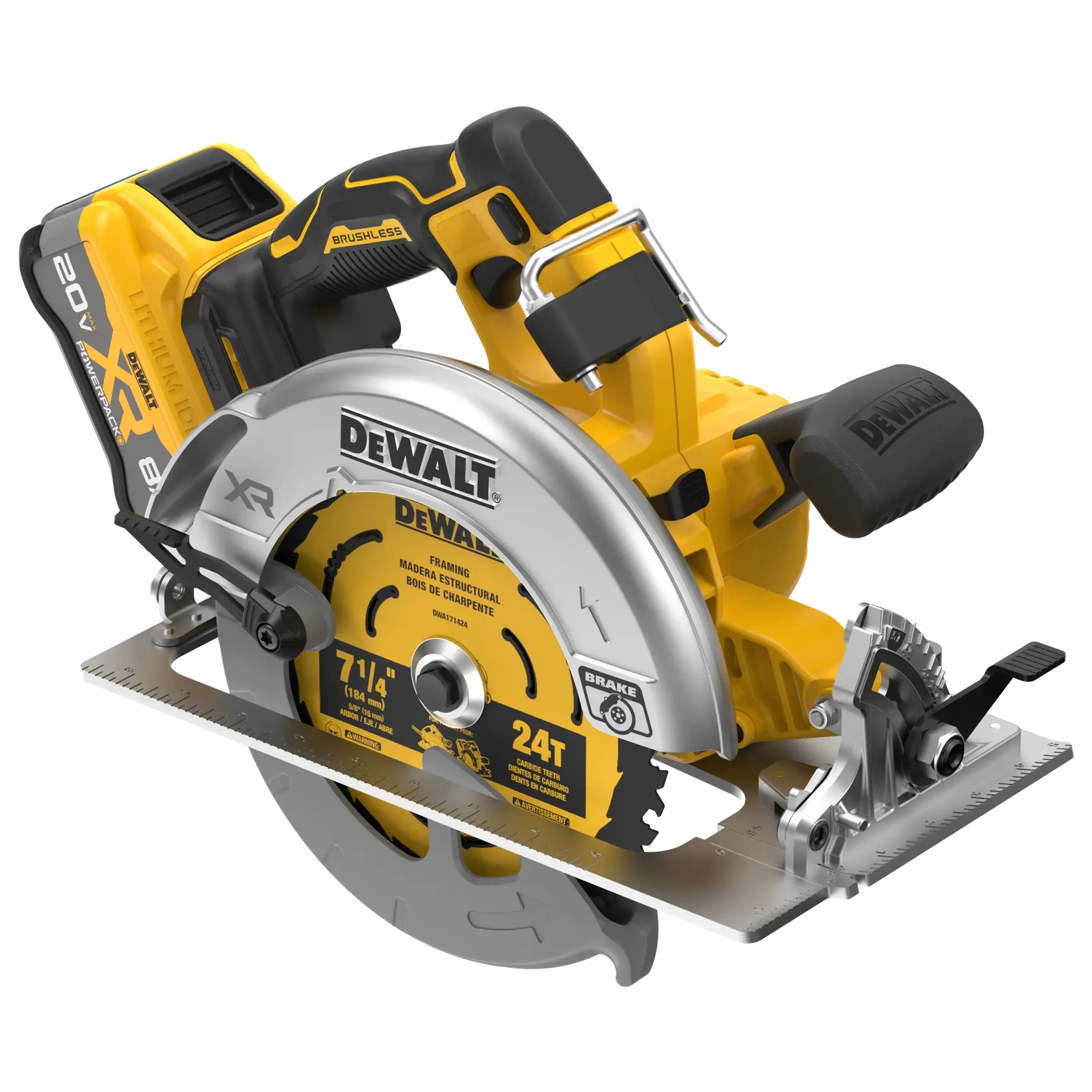 DCS590WW1 front facing angles birds eye view with battery