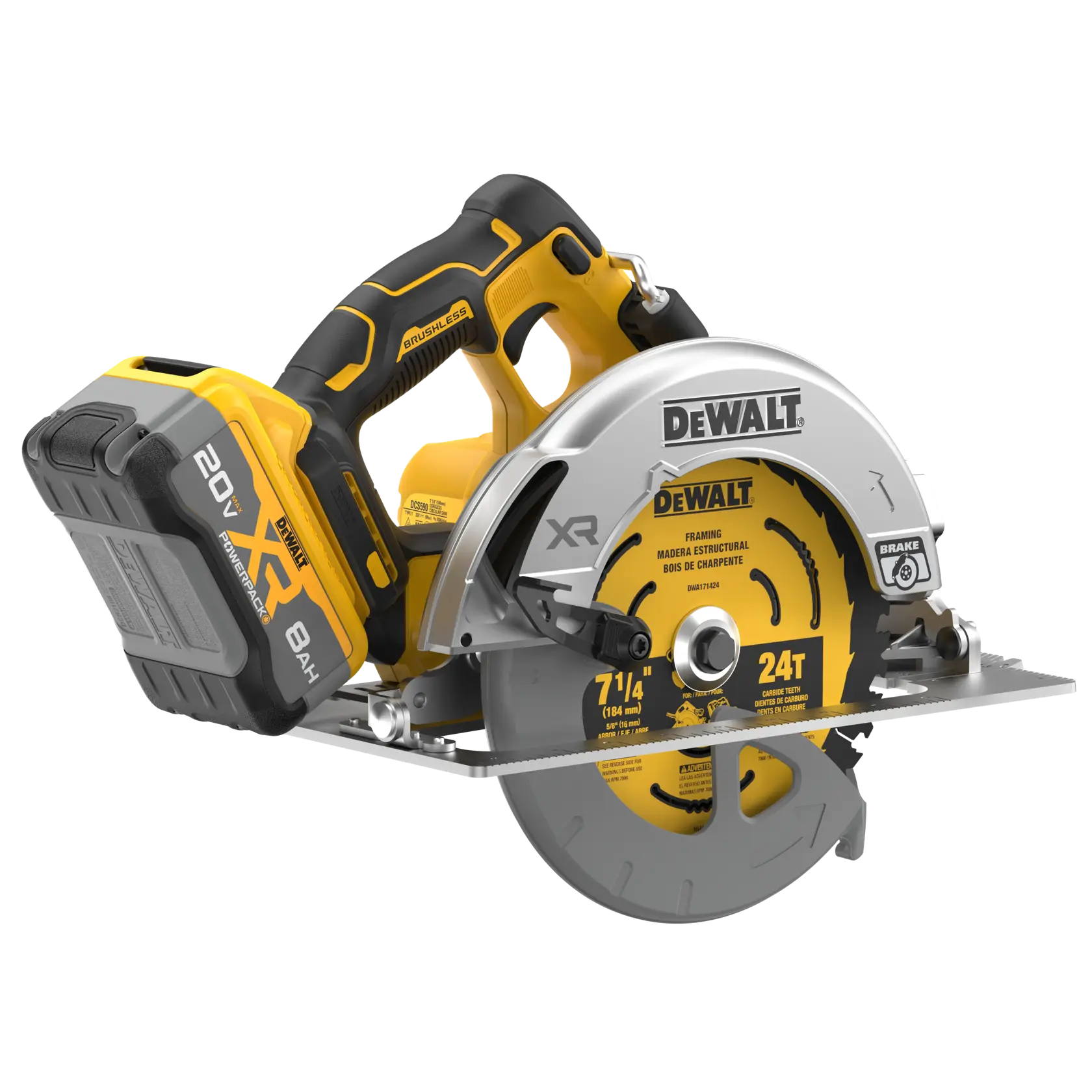 DEWALT® 20V MAX* XR® Brushless Cordless 7-1/4-in. Circular Saw Kit thumbnail 5