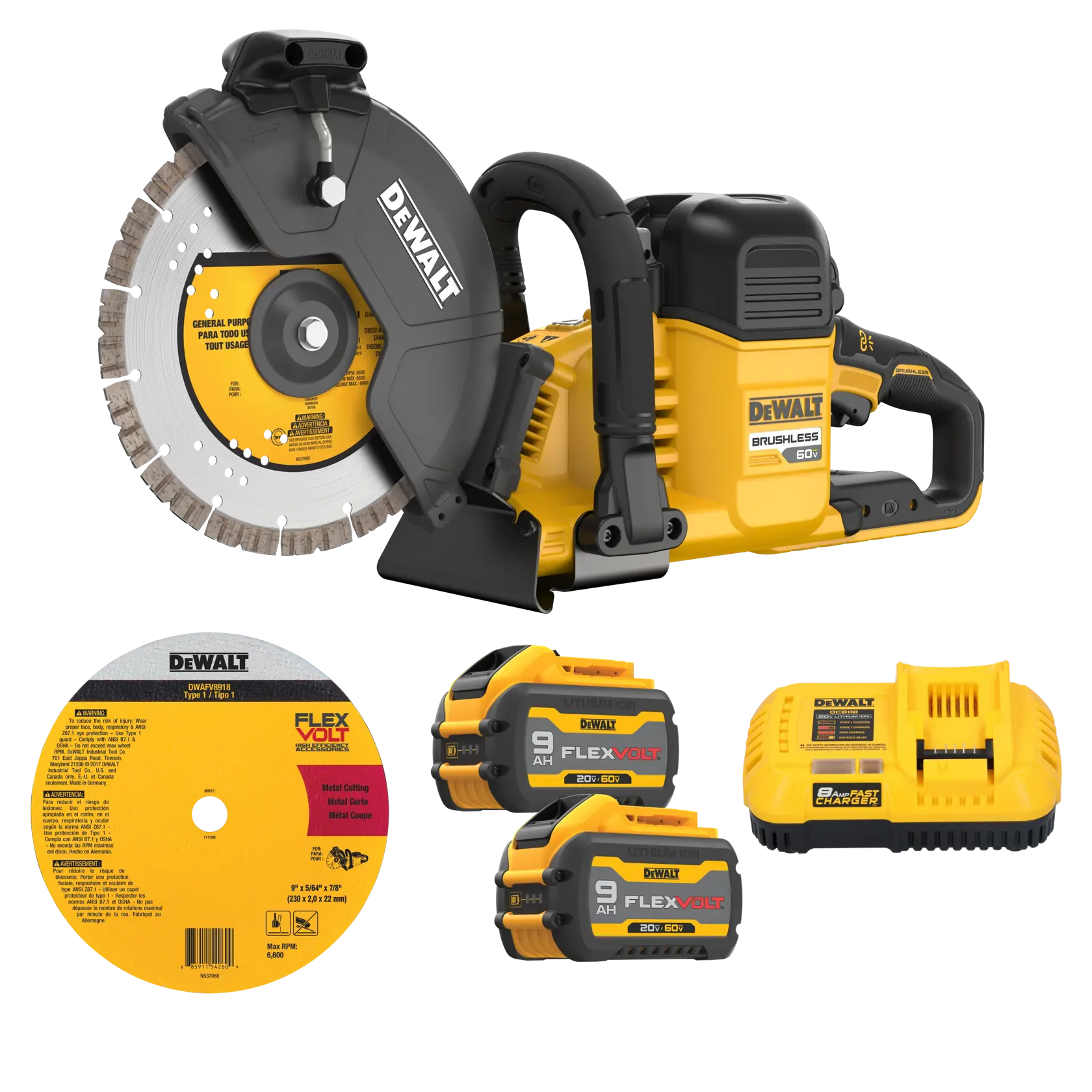 60V MAX* 9 in. Cut-Off Saw Kit