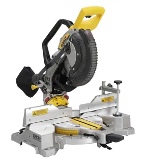 DEWALT 10IN Miter Saw front view of saw  bare open state