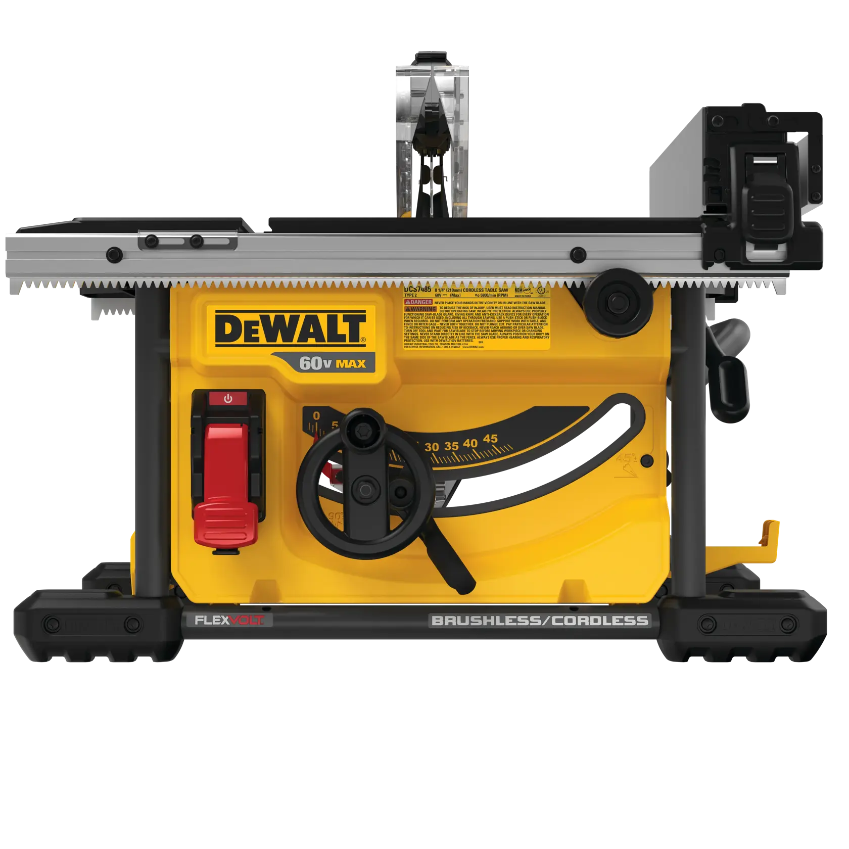 FLEXVOLT table saw.
