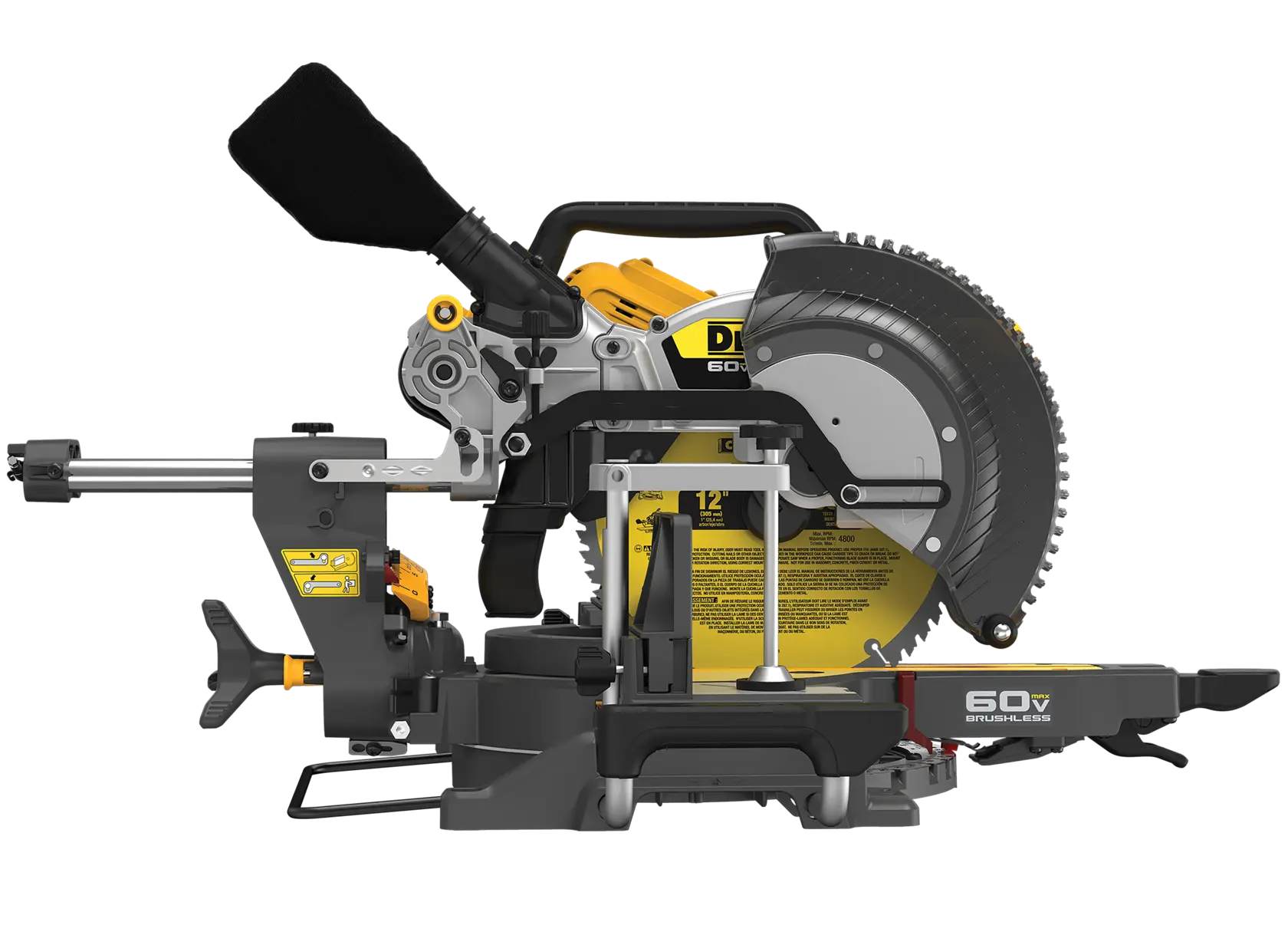 DEWALT® 60V MAX* Brushless Cordless 12-in. Double Bevel Sliding Miter Saw (Tool Only) thumbnail 6