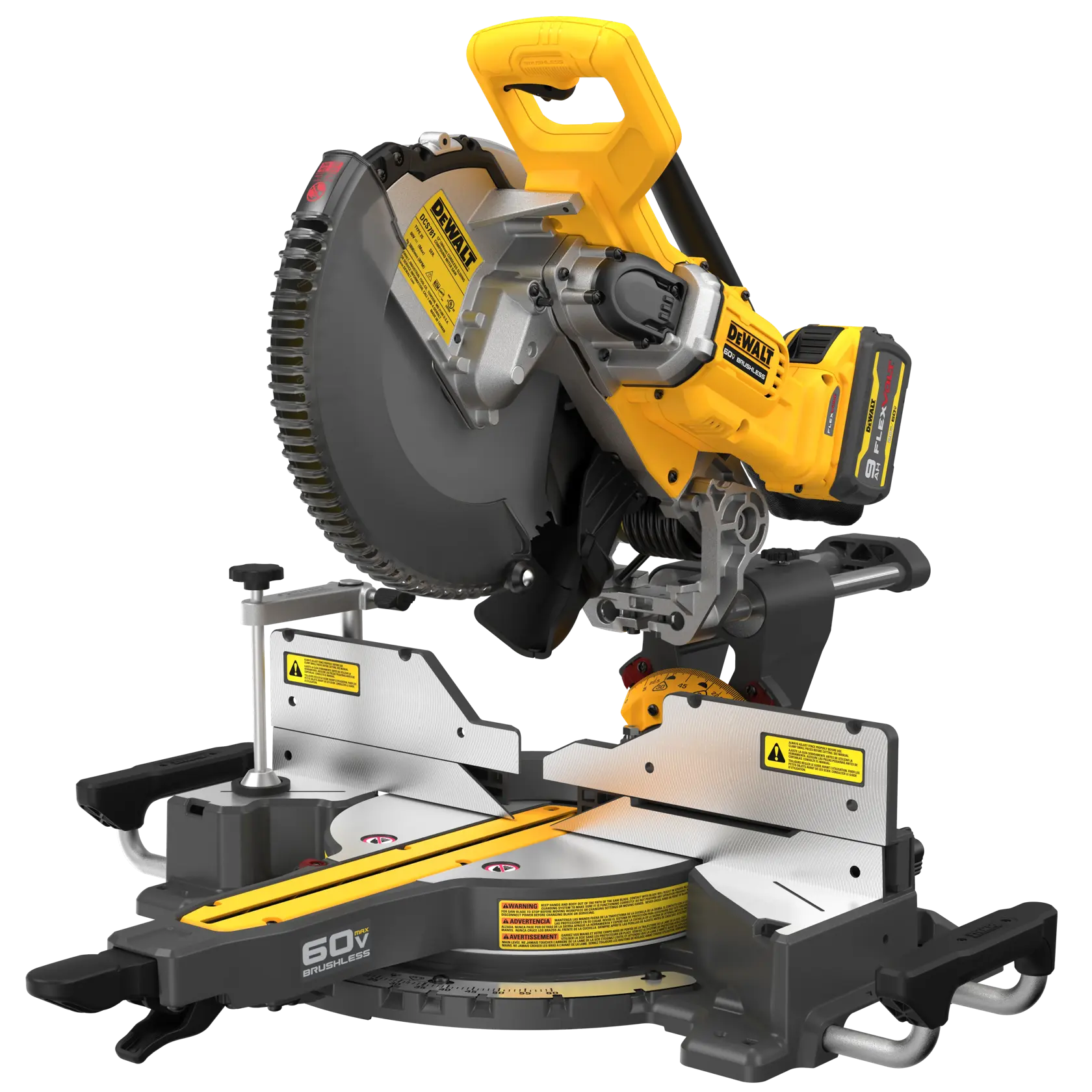 DEWALT® 60V MAX* Brushless Cordless 12-in. Double-Bevel Sliding Miter Saw Kit