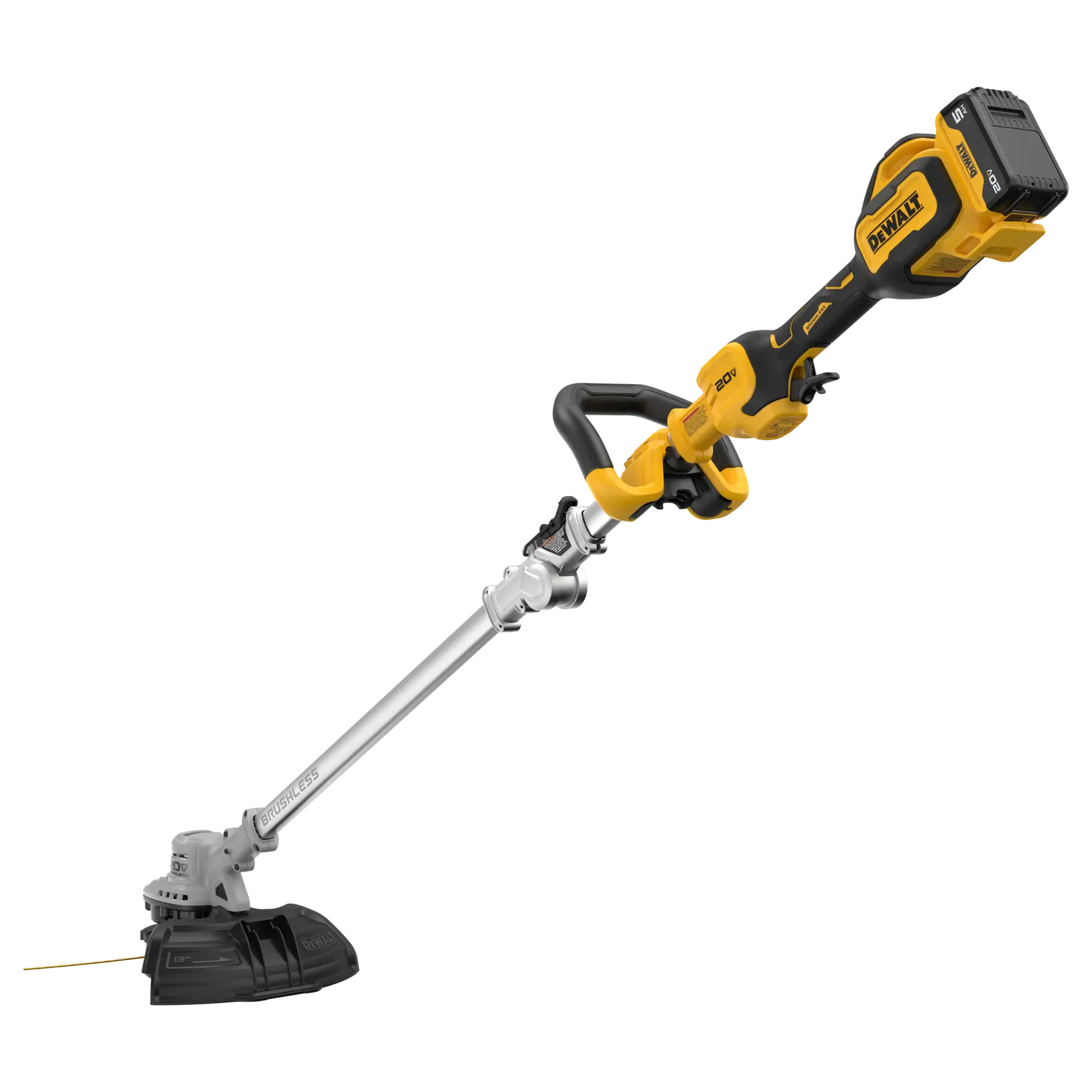 DEWALT® 20V MAX* Brushless Cordless Foldable String Trimmer Kit thumbnail 5