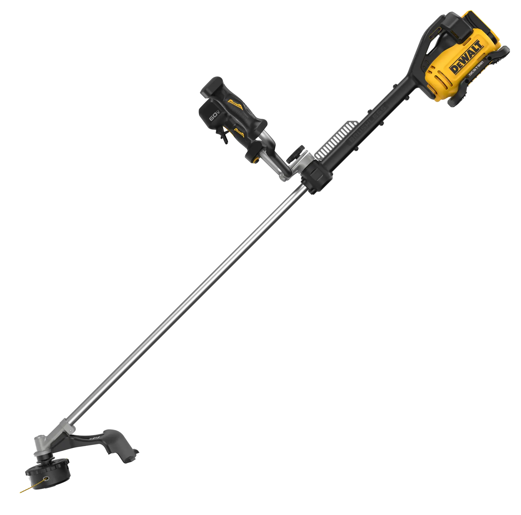 Side view of bare tool DEWALT String Trimmer