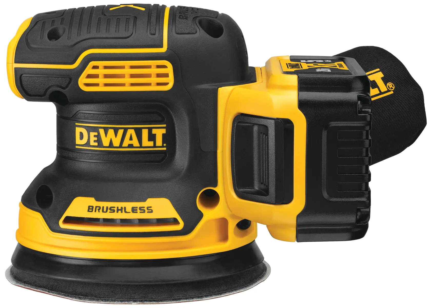 DEWALT® 20V MAX* XR® Brushless 5-in. Cordless Variable Speed Random Orbital Sander Kit (5.0 Ah Battery)