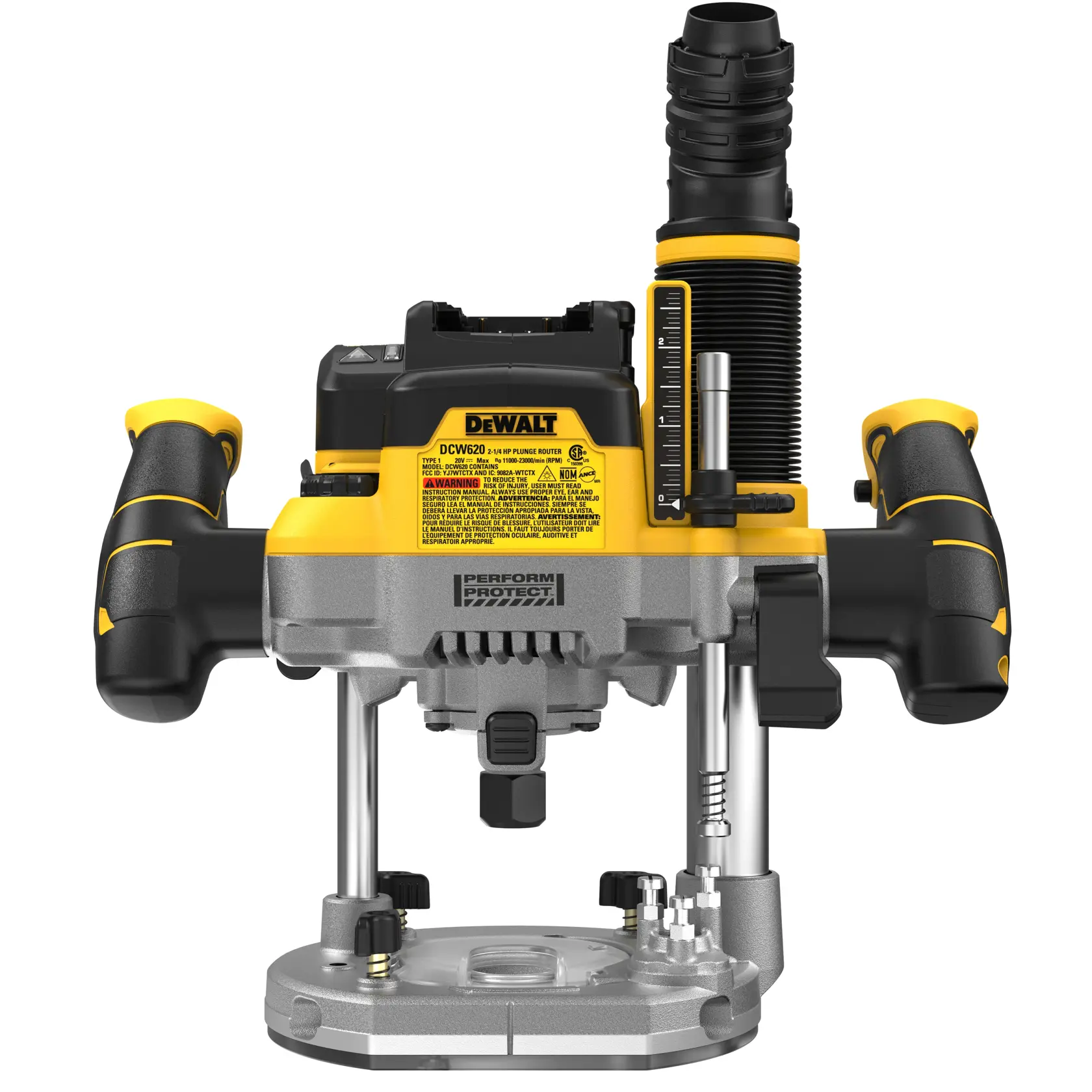 DEWALT® 20V MAX* XR® 2-1/4 Peak HP Plunge Router (Tool Only) thumbnail 4