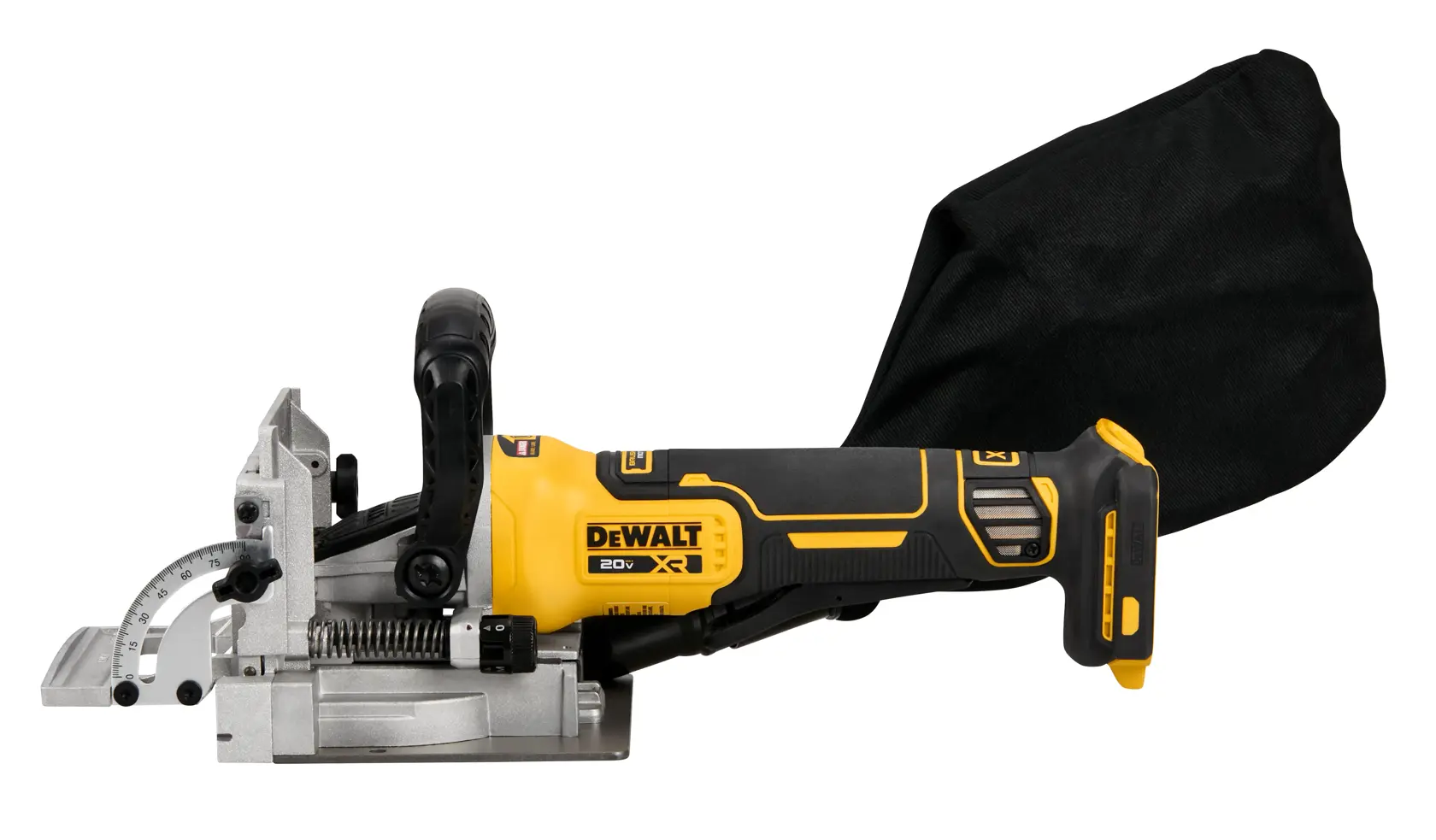 rnClose up of DeWalt Brushless Cordless Biscuit Joiner Motor