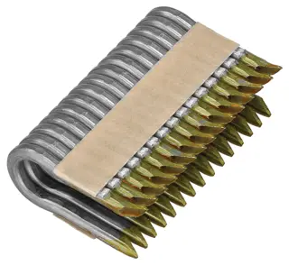 profile of Galvanized Barbed Fencing Staples.