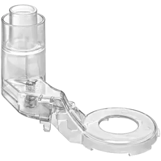 Profile of DNP616 dust collection adapter for a plunge base