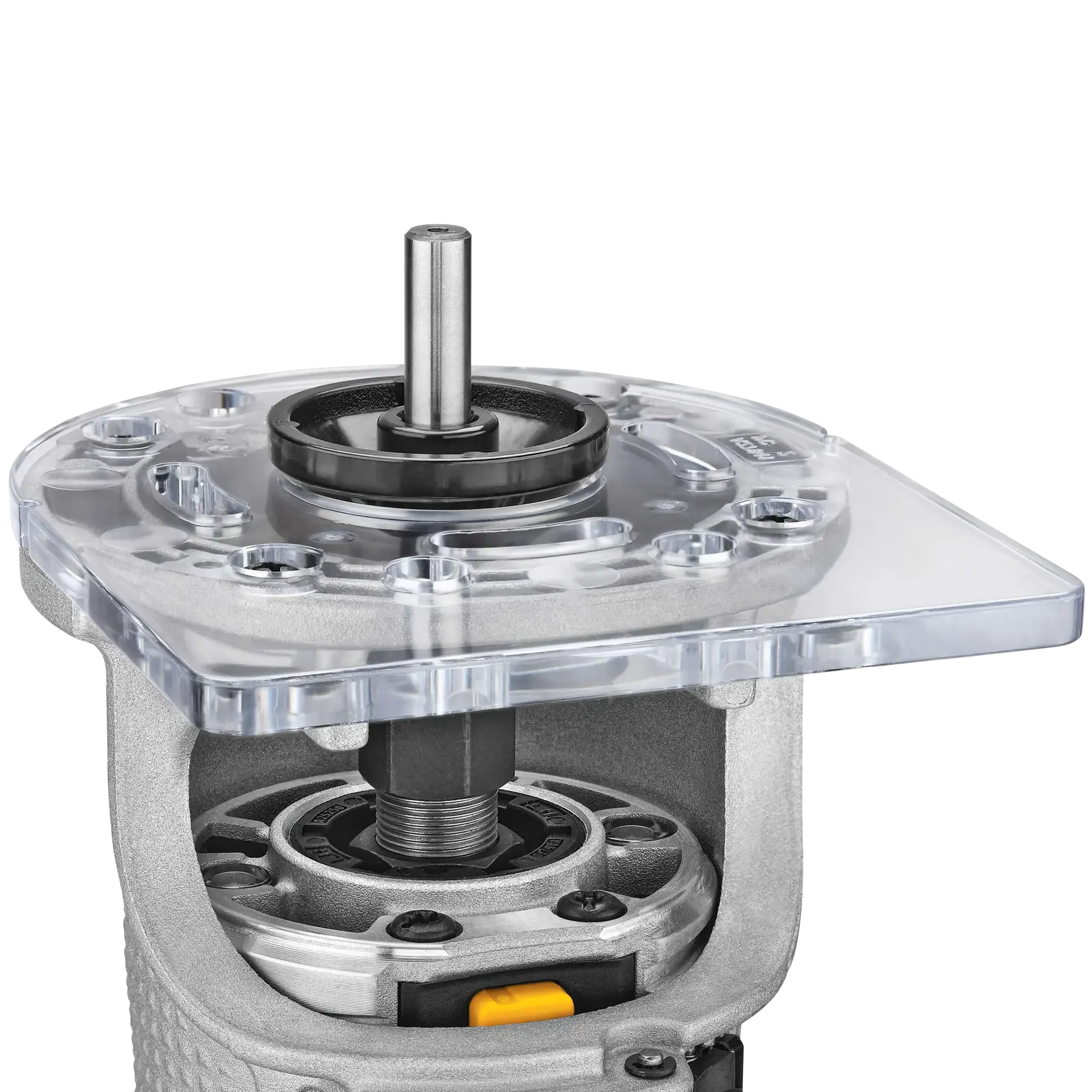 Profile of DNP617 centering cone applied to a fixed case compact router