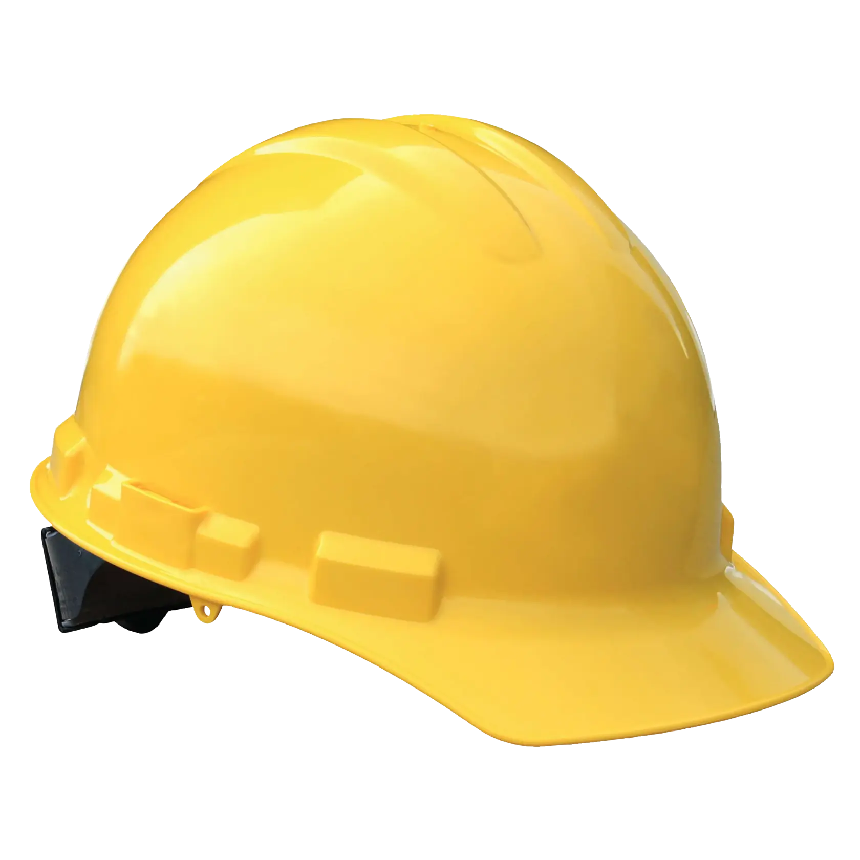Profile of DEWALT yellow hard hat