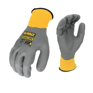 DEWALT Gray Protective Gloves with Yellow Cuffs