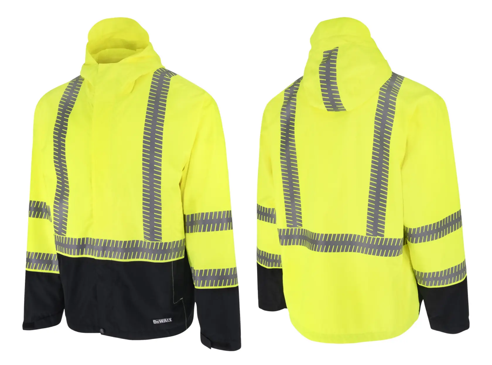 DEWALT® Class 3 Ripstop Wind and Rain Jacket - Hi-Vis Green - Size 3X thumbnail 5