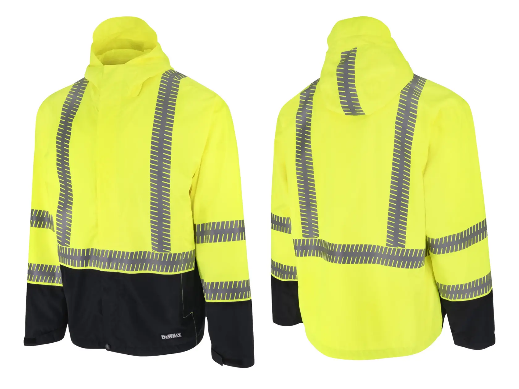 DEWALT® Class 3 Ripstop Wind and Rain Jacket - Hi-Vis Green - Size M thumbnail 5