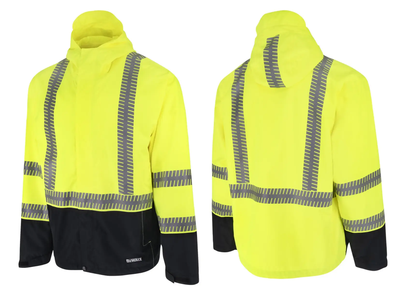 DEWALT® Class 3 Ripstop Wind and Rain Jacket - Hi-Vis Green - Size S thumbnail 5