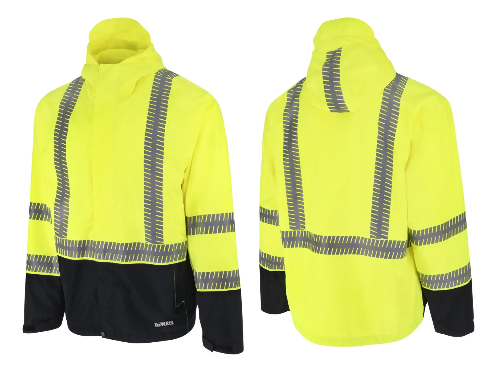 DEWALT® Class 3 Ripstop Wind and Rain Jacket - Hi-Vis Green - Size XL thumbnail 5