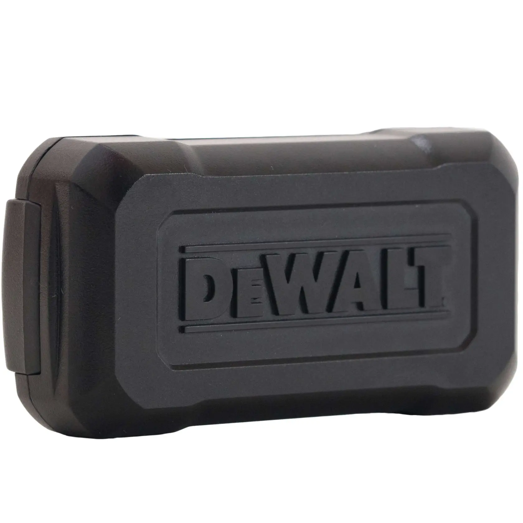 Profile of DEWALT mobilelock bluetooth wireless door sensor.