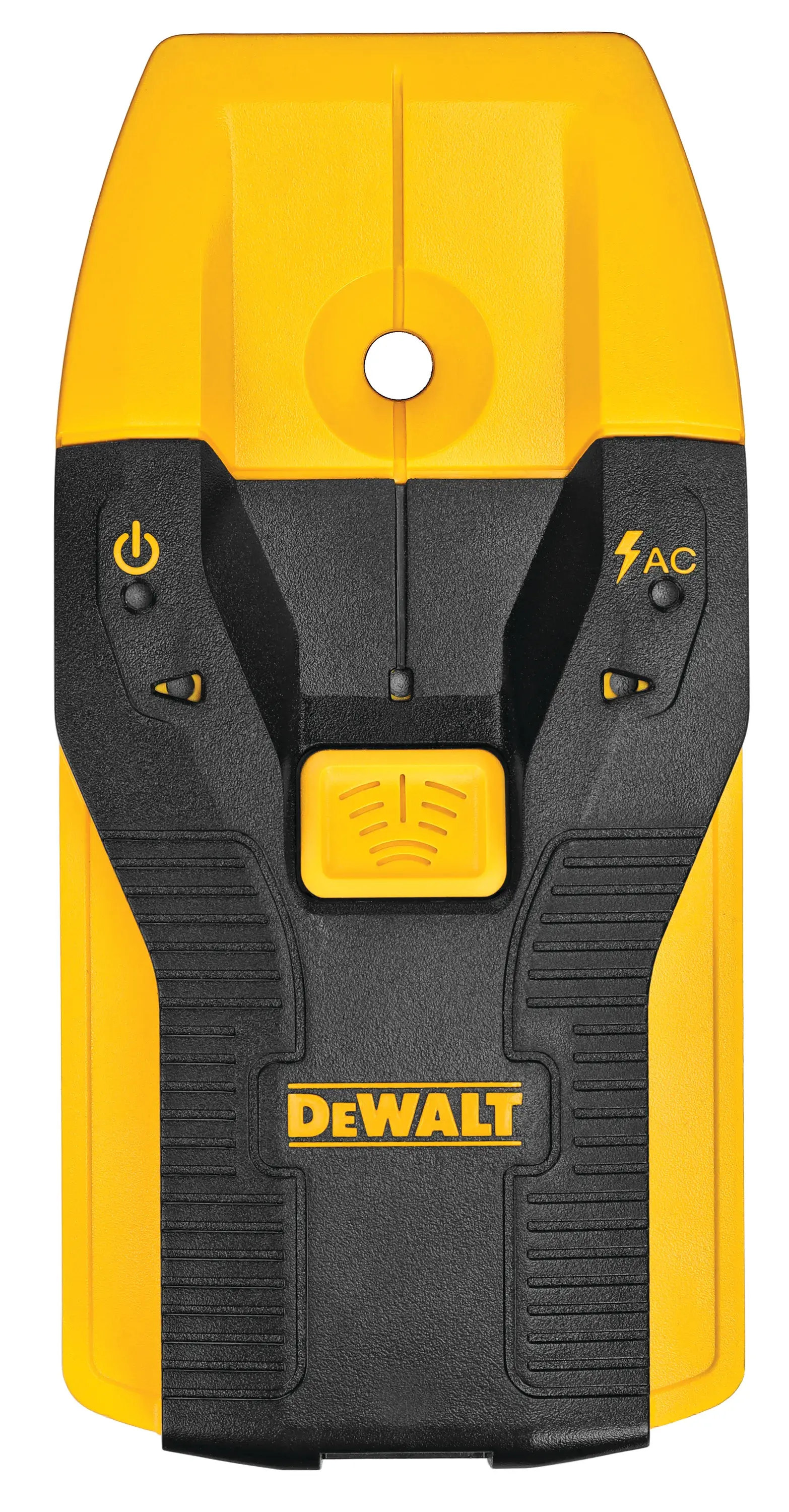 Overhead view of DEWALT stud finder.
