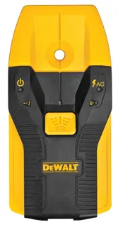 Overhead view of DEWALT stud finder.